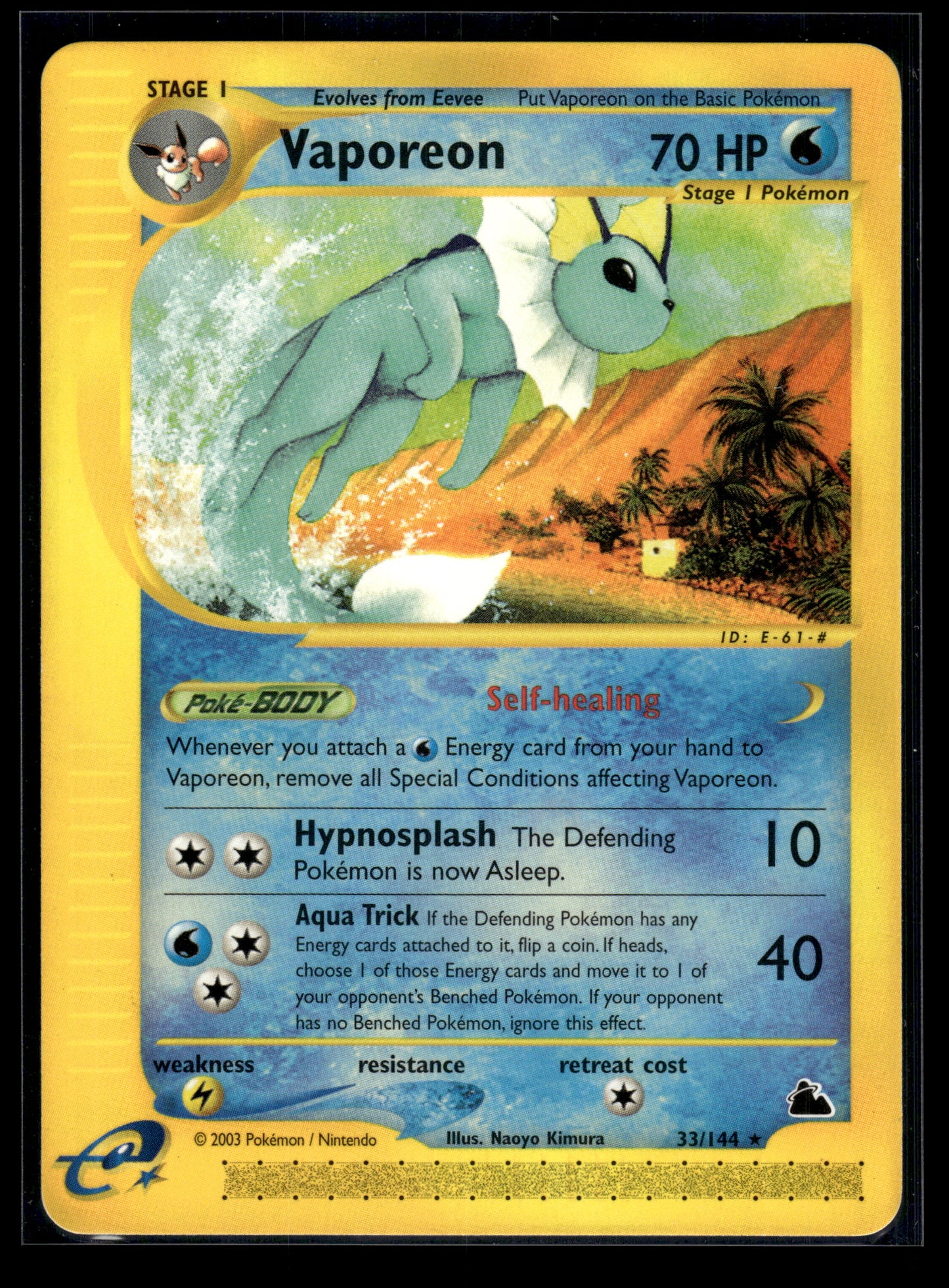 Vaporeon #033/144 Skyridge LP