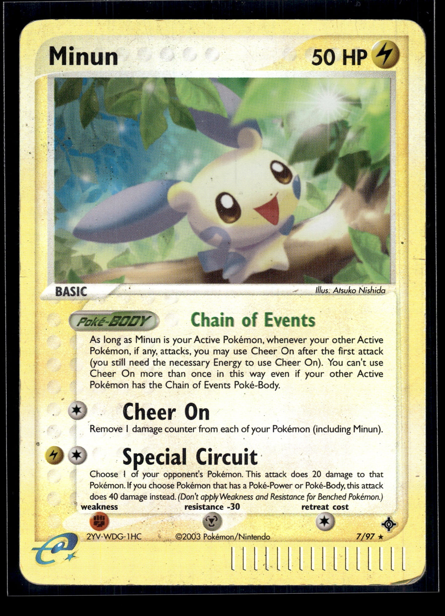Minun #7/97 Reverse Holo Dragon HP
