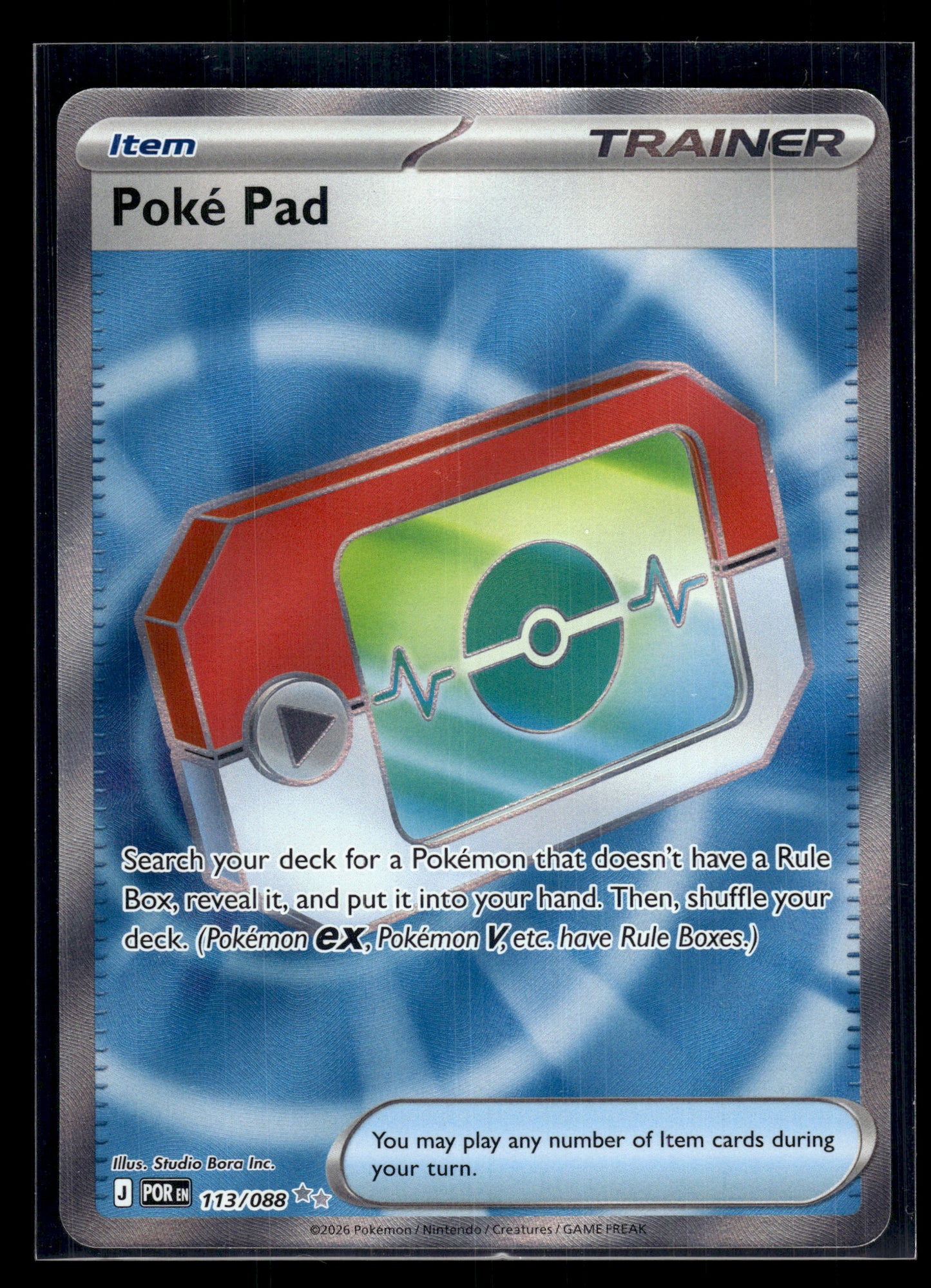 Poke Pad #113/088 Perfect Order NM