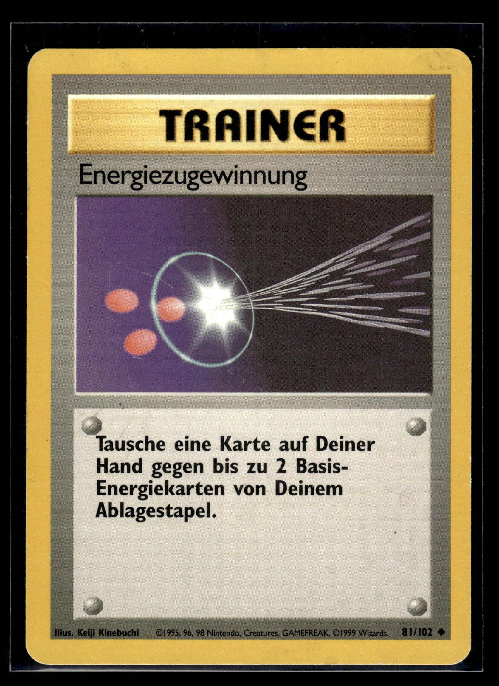 Energiezugewinnung (Energy Retrieval) #081/102 GERMAN Base Set MP