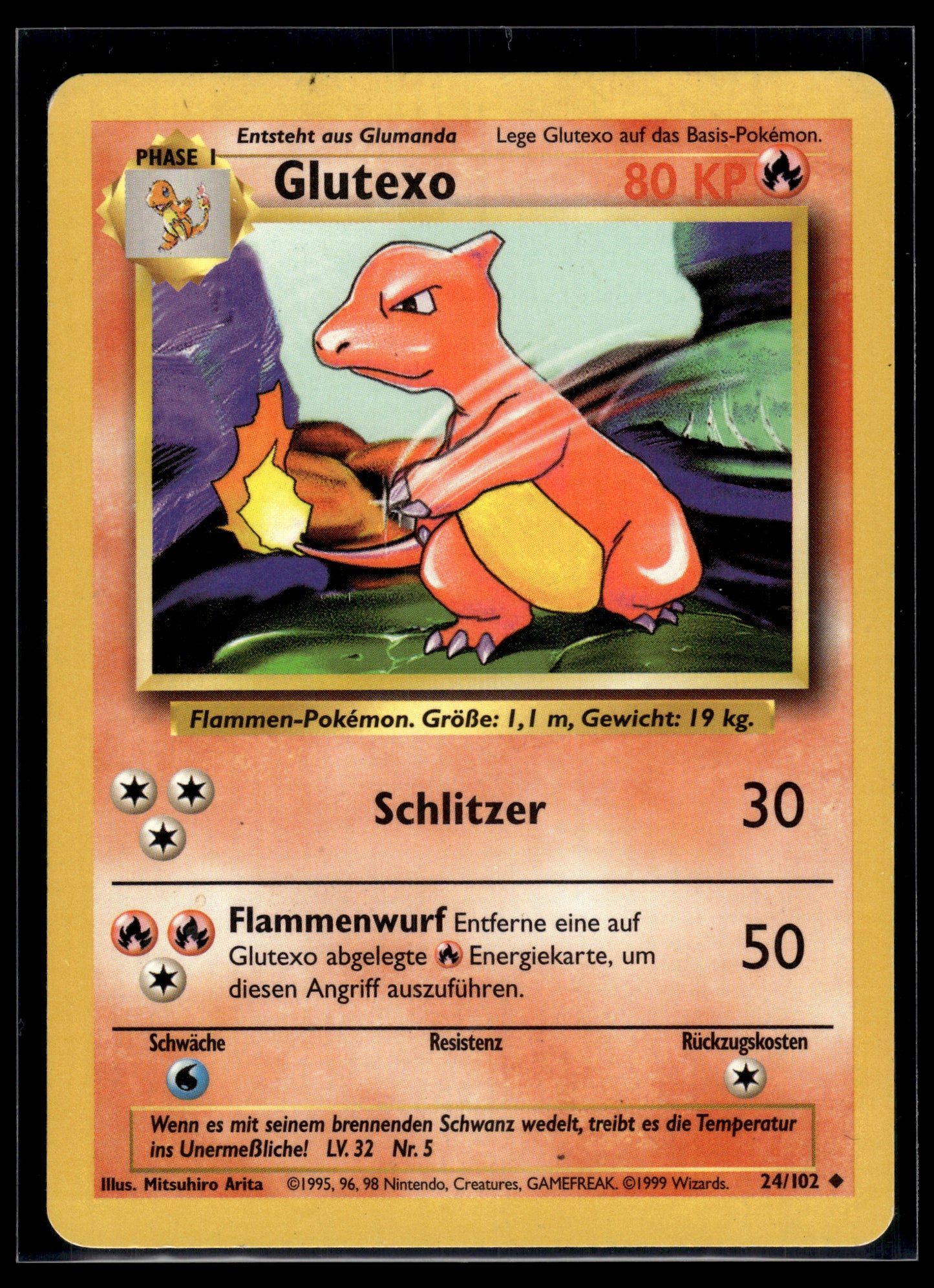 Glutexo (Charmeleon) #024/102 GERMAN Base Set LP