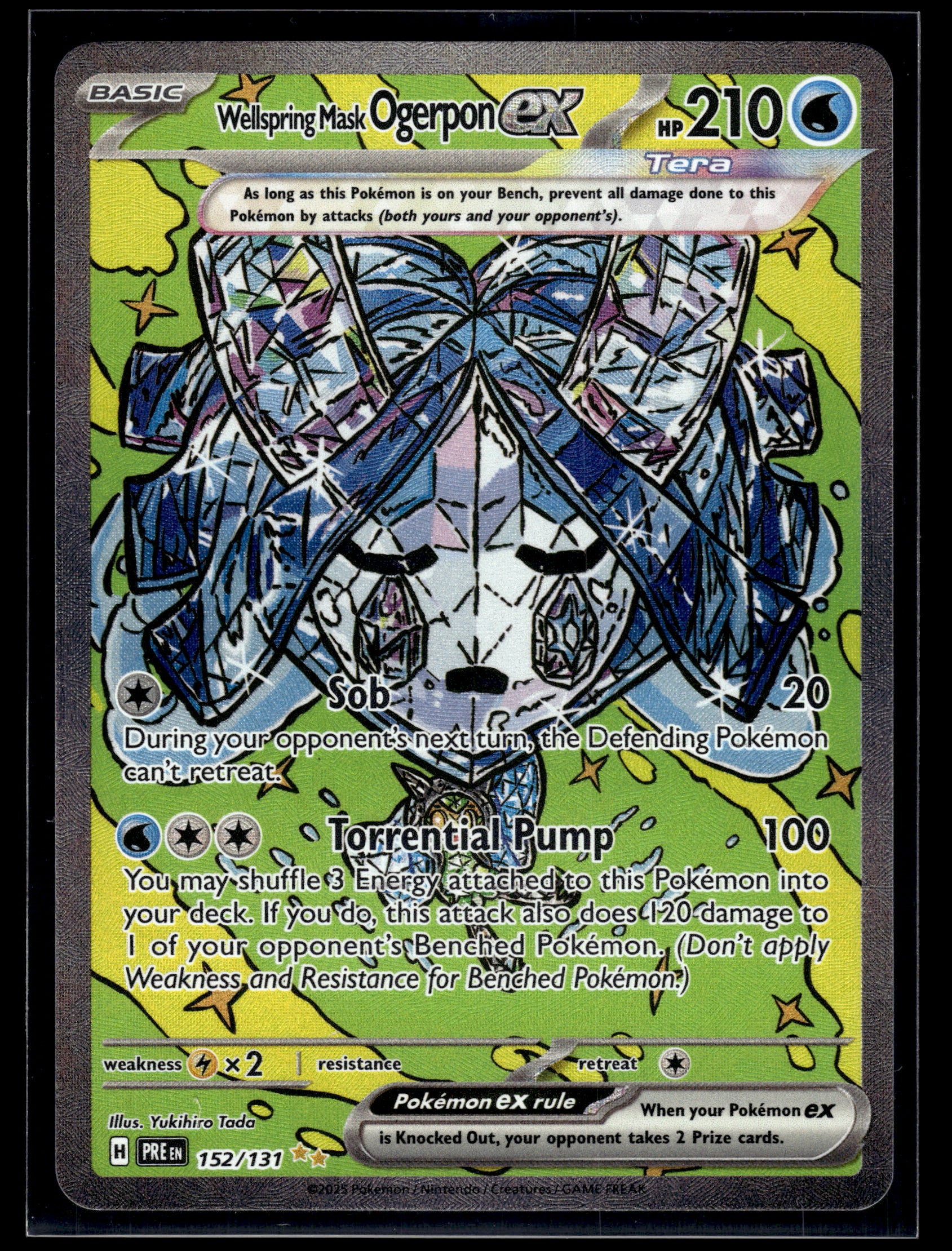 Wellspring Mask Ogerpon ex #152/131 Prismatic Evolutions VLP