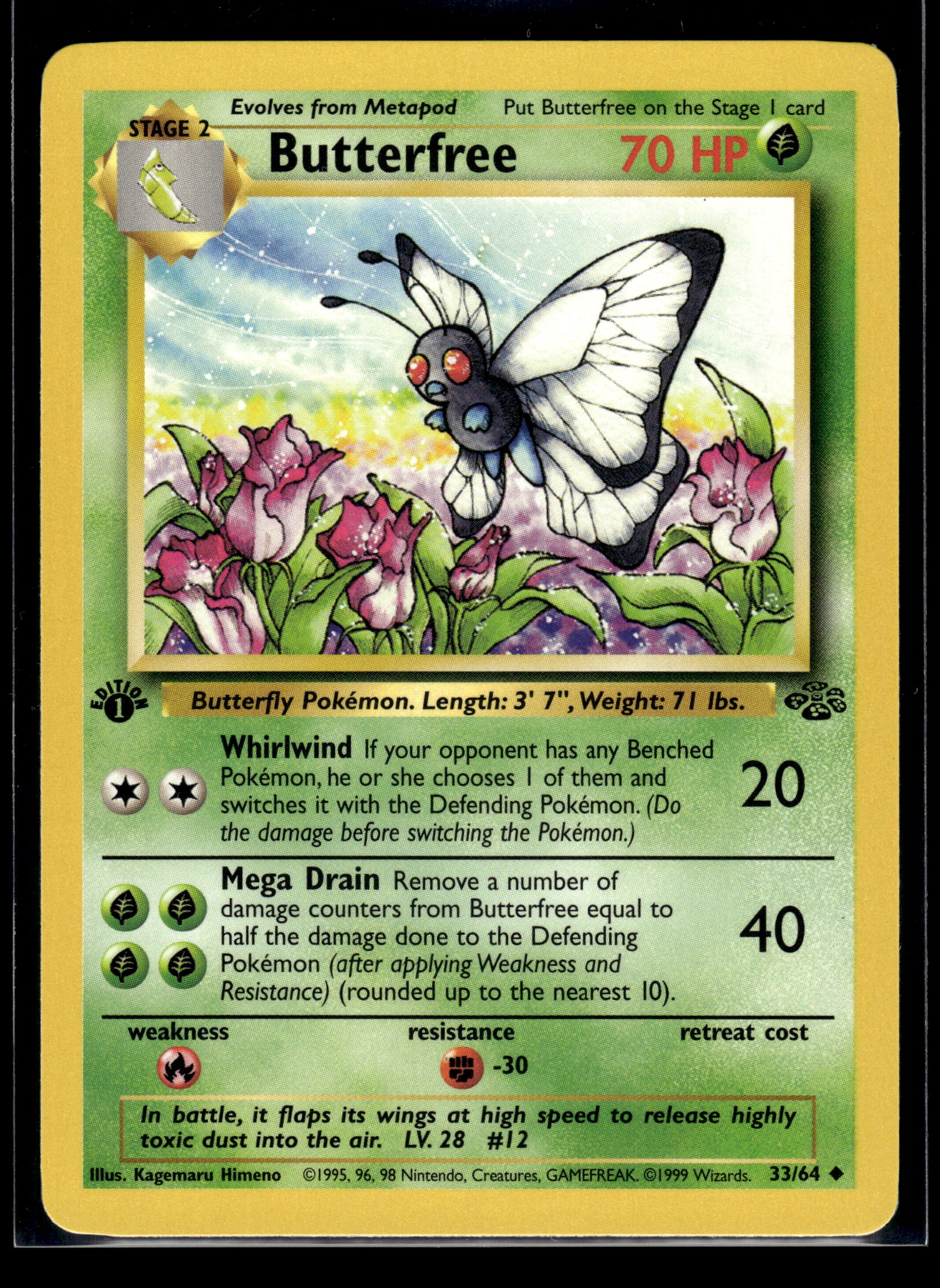 Butterfree #33/64 1st Edition Jungle LP