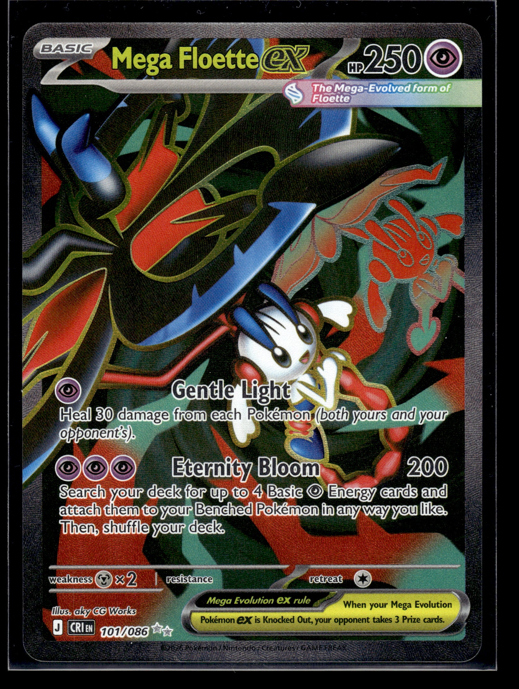 Mega Floette ex #101/086 Chaos Rising NM