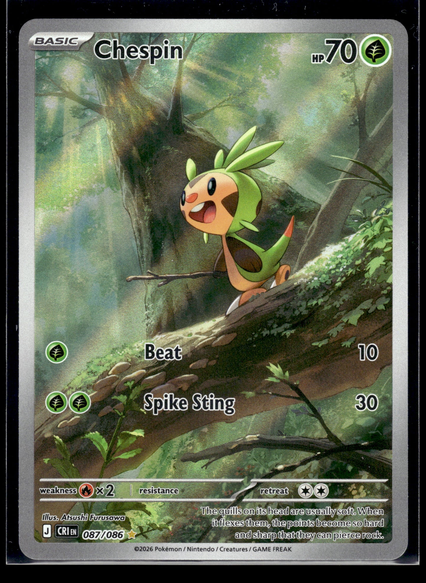 Chespin #087/086 Chaos Rising VLP