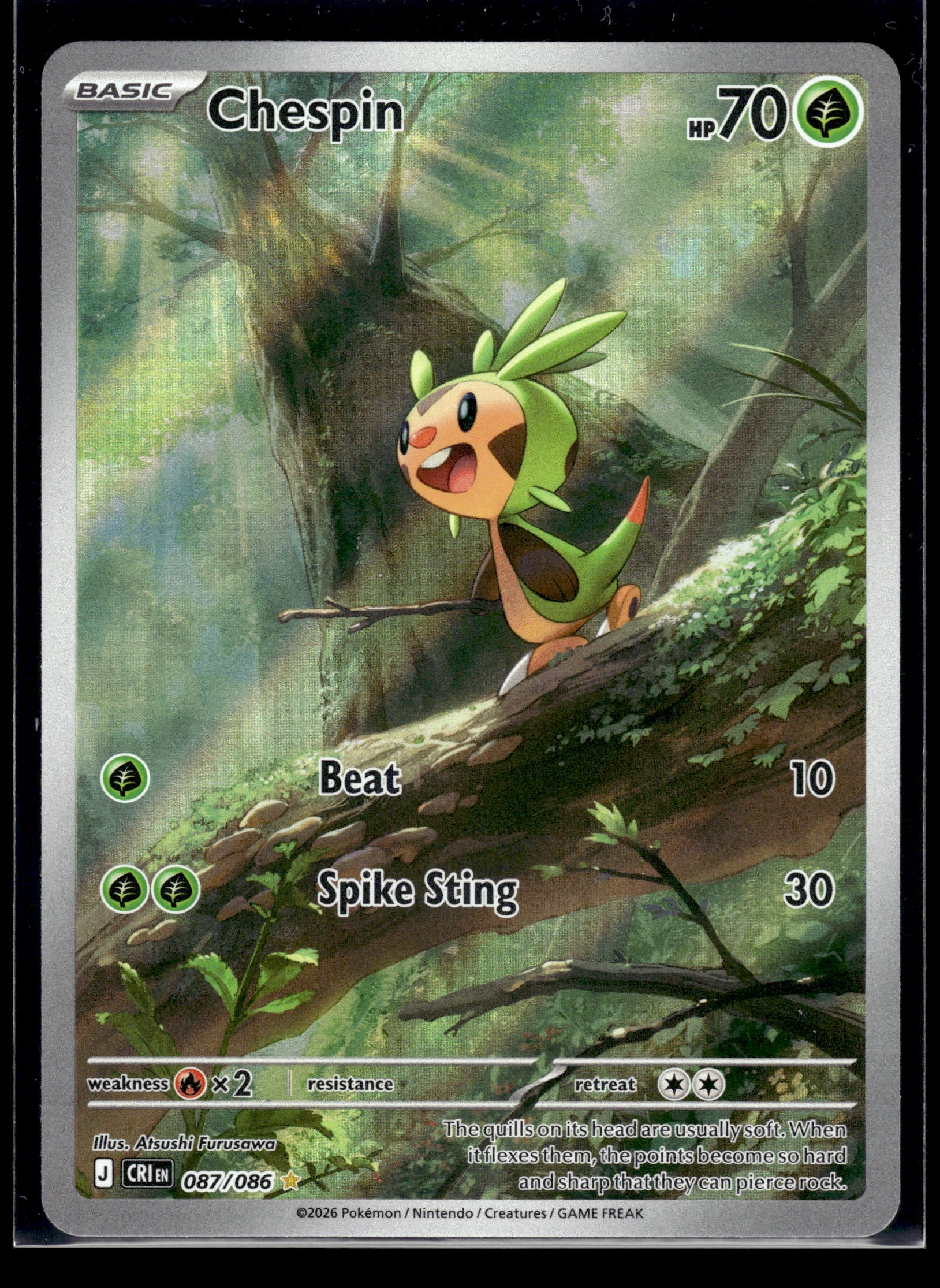 Chespin #087/086 Chaos Rising VLP
