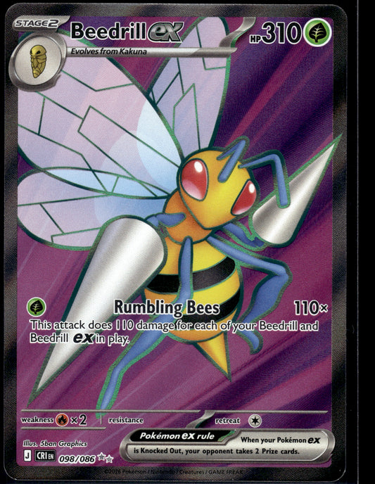 Beedrill ex #098/086 Chaos Rising VLP