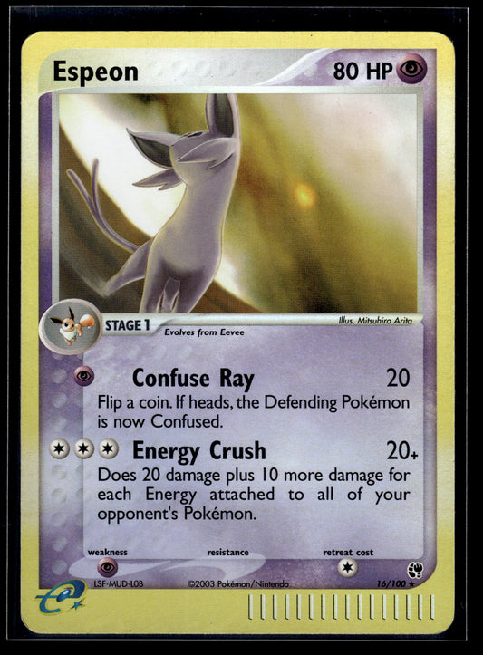Espeon #16/100 Reverse Holo Sandstorm MP