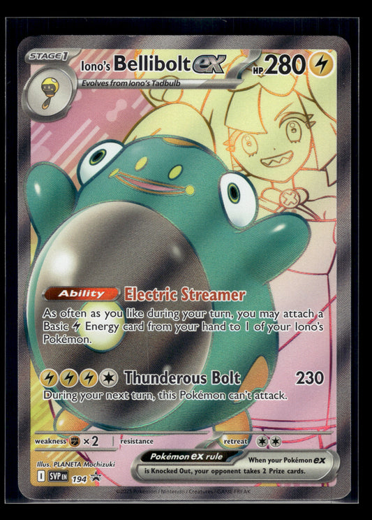 Iono's Bellibolt ex #194 Scarlet & Violet Promo Cards VLP