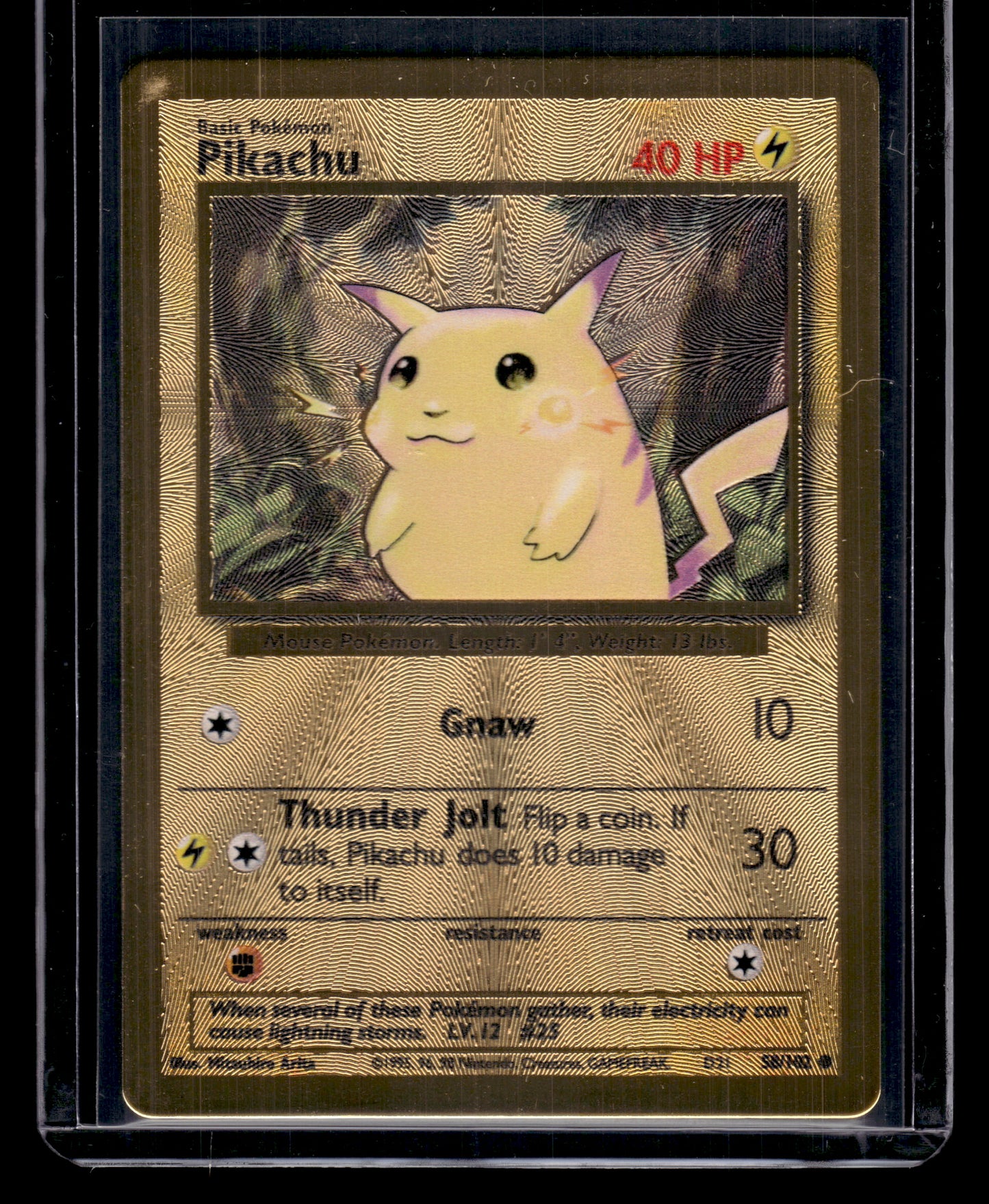 Pikachu #58/102 METAL Celebrations UPC Promo LP