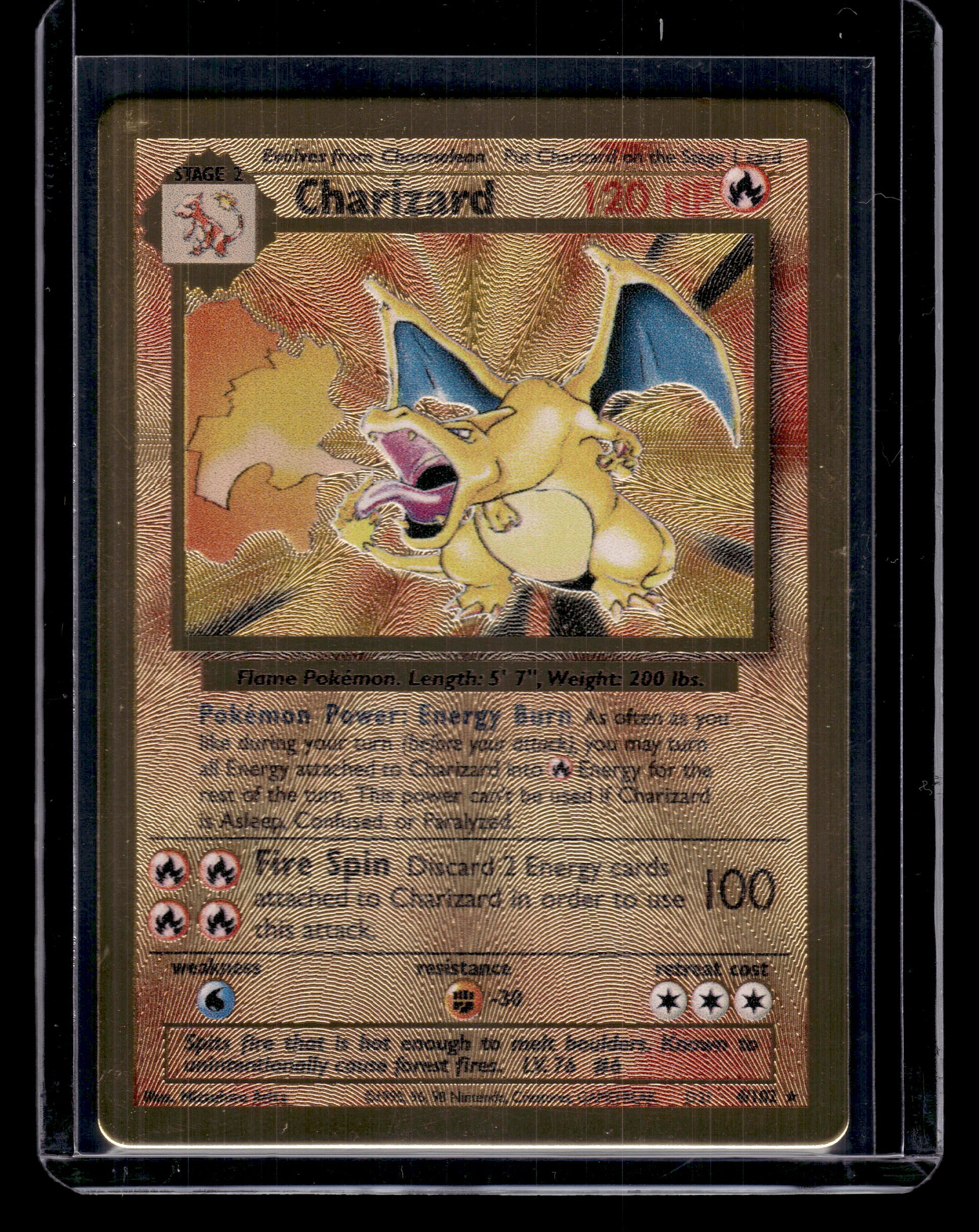 Charizard #4/102 METAL Celebrations UPC Promo LP