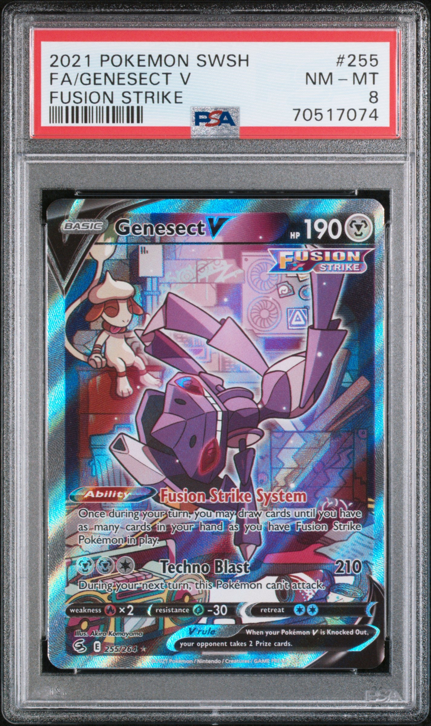 PSA 8 Genesect V #255 Fusion Strike