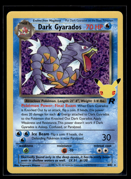 Dark Gyarados #8/82 Celebrations: Classic Collection NM