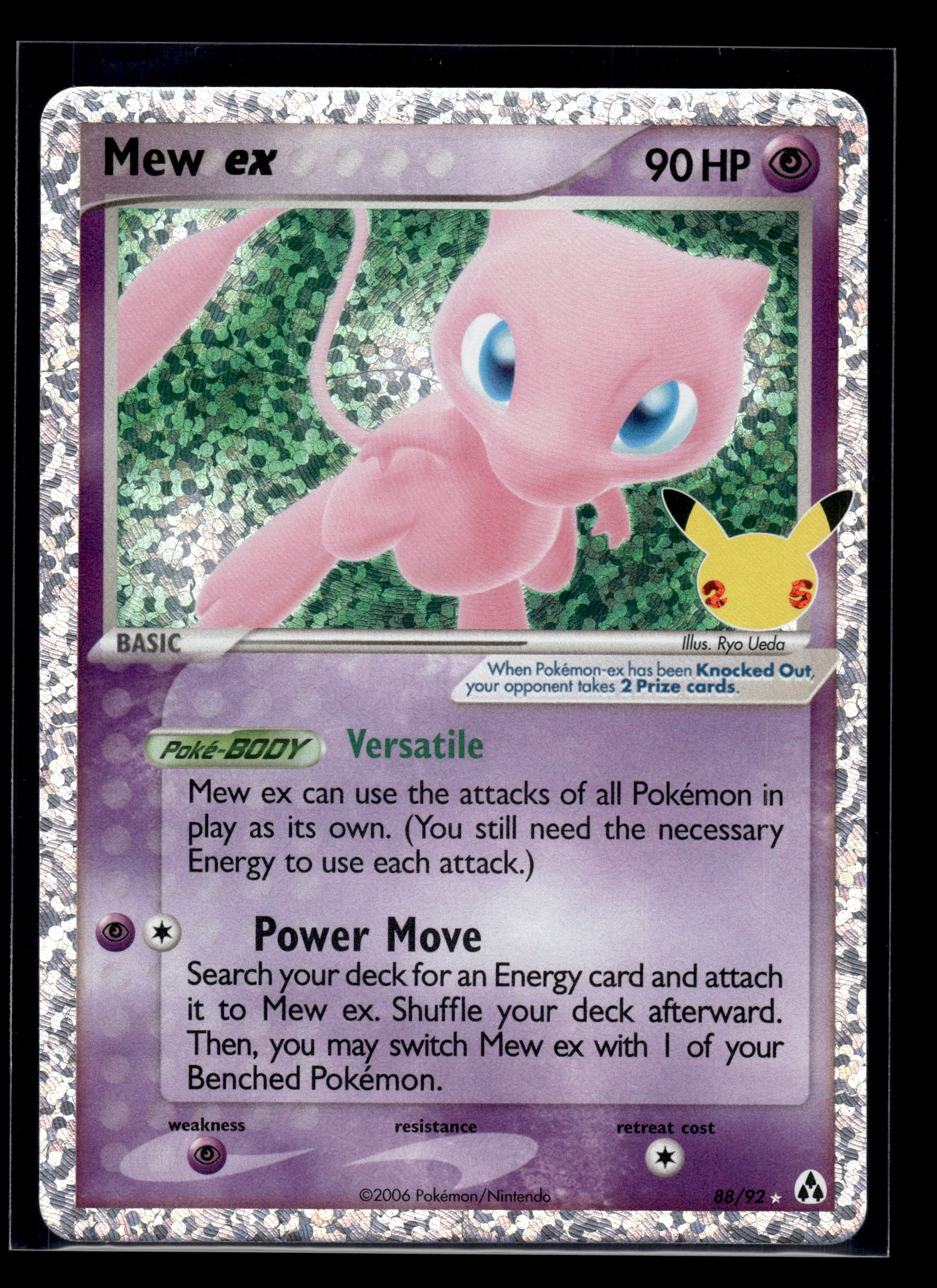 Mew ex #88/92 Celebrations: Classic Collection NM