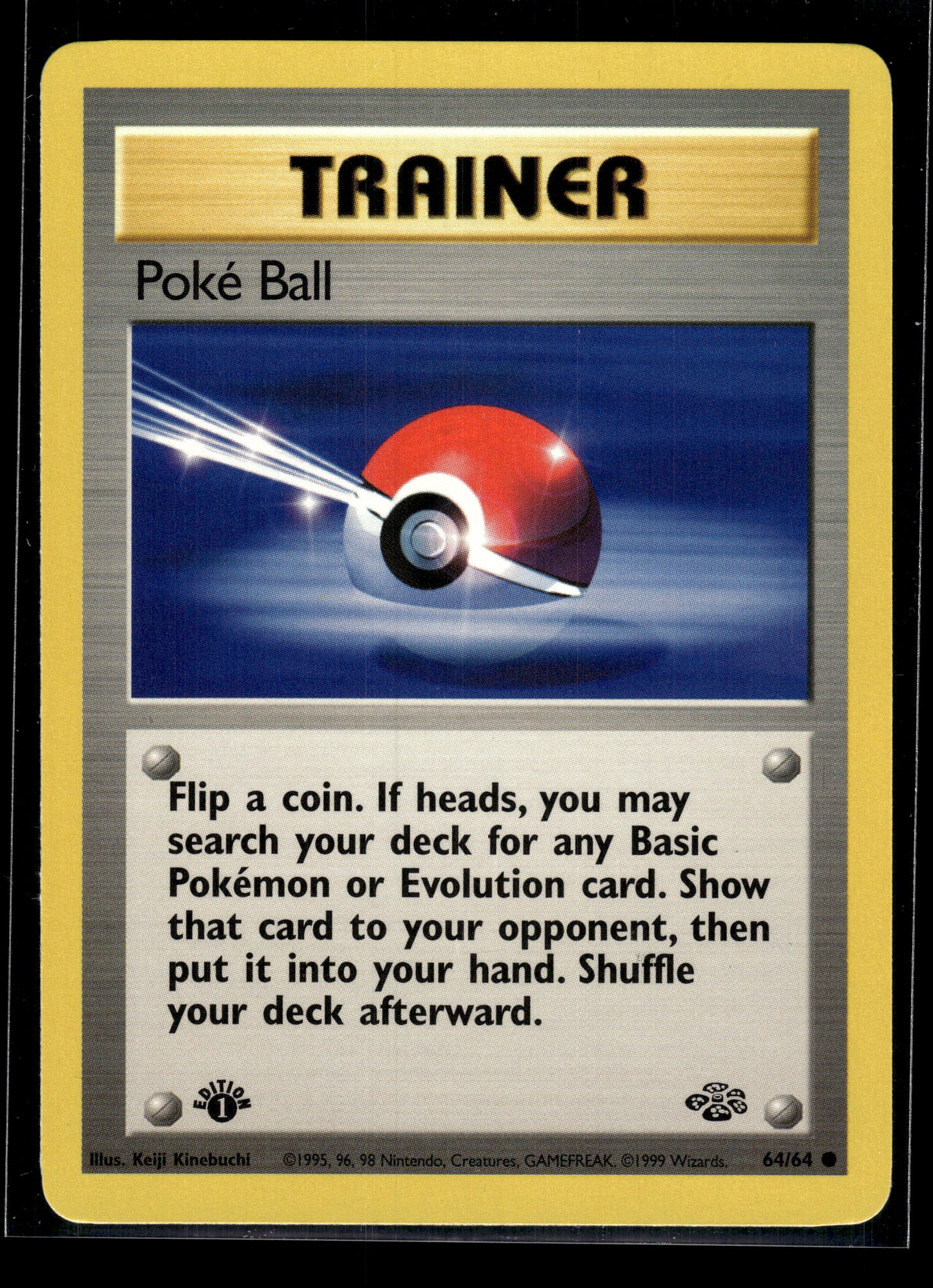 Poke Ball #64/64 1st Edition Jungle VLP