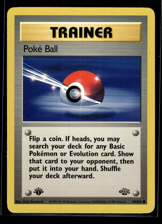 Poke Ball #64/64 1st Edition Jungle VLP