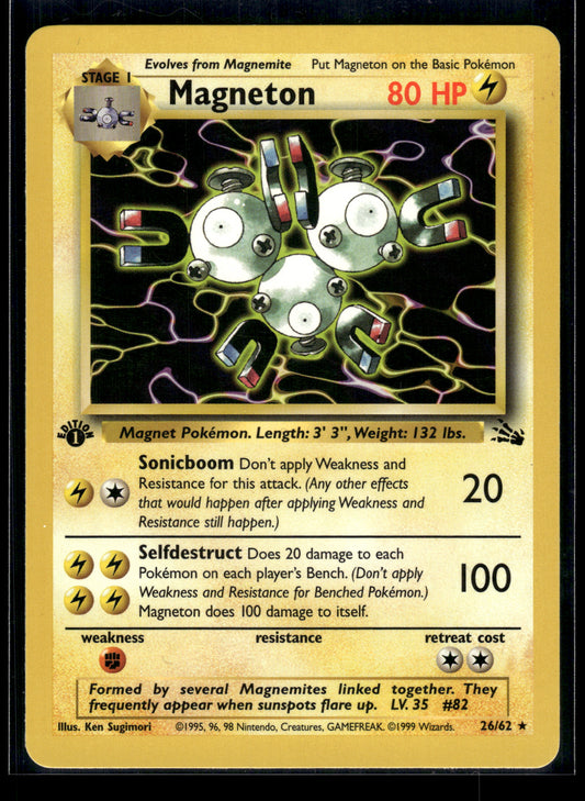 Magneton #26/62 1st Edition Fossil LP