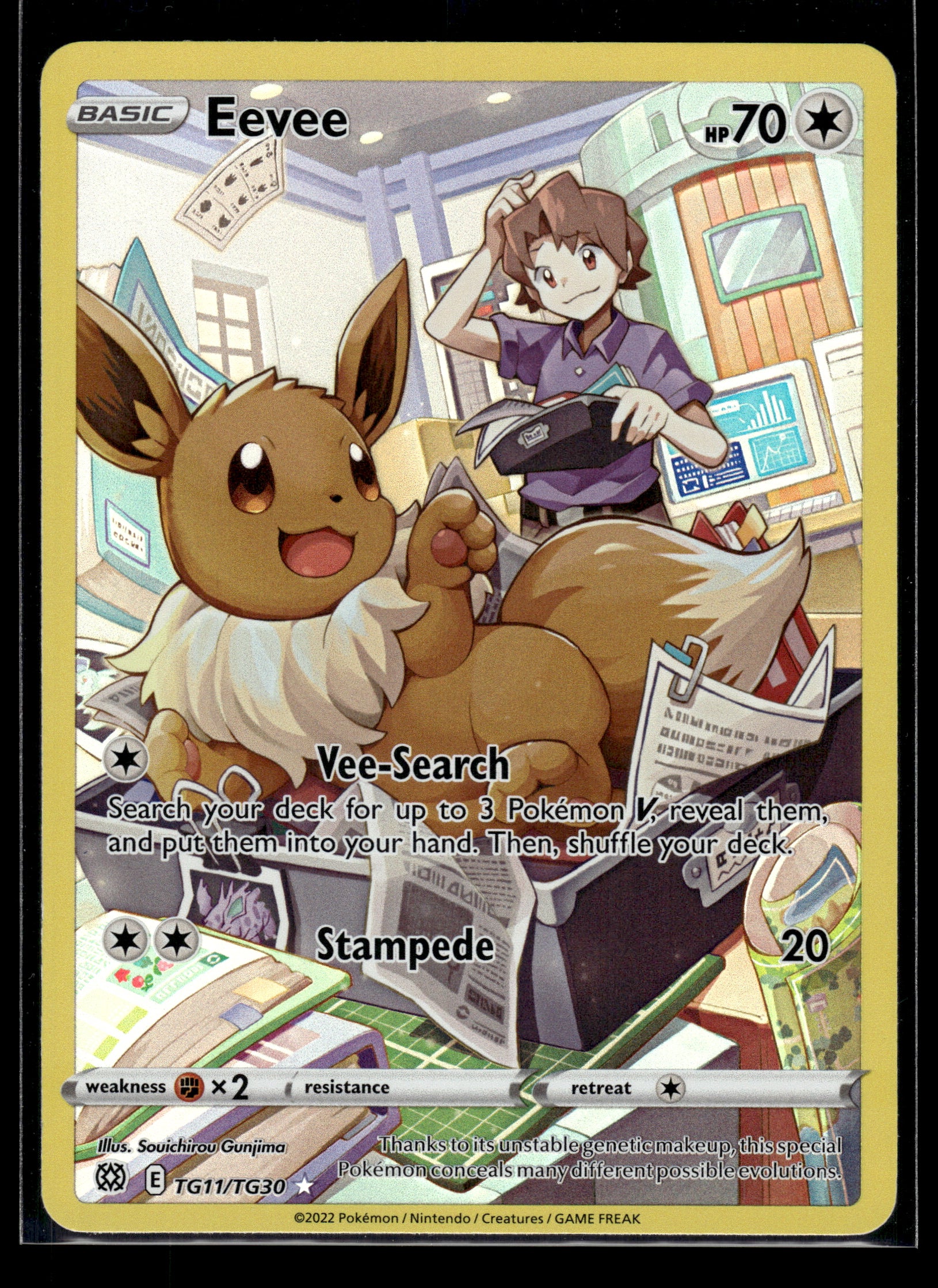 Eevee #TG11/TG30 Brilliant Stars Trainer Gallery LP