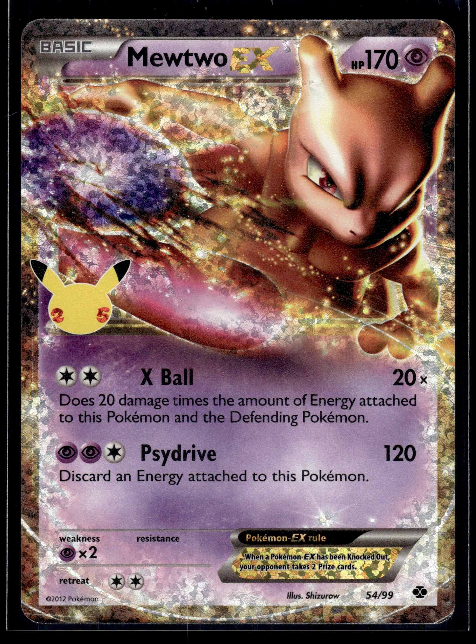 Mewtwo EX #54/99 Celebrations: Classic Collection LP