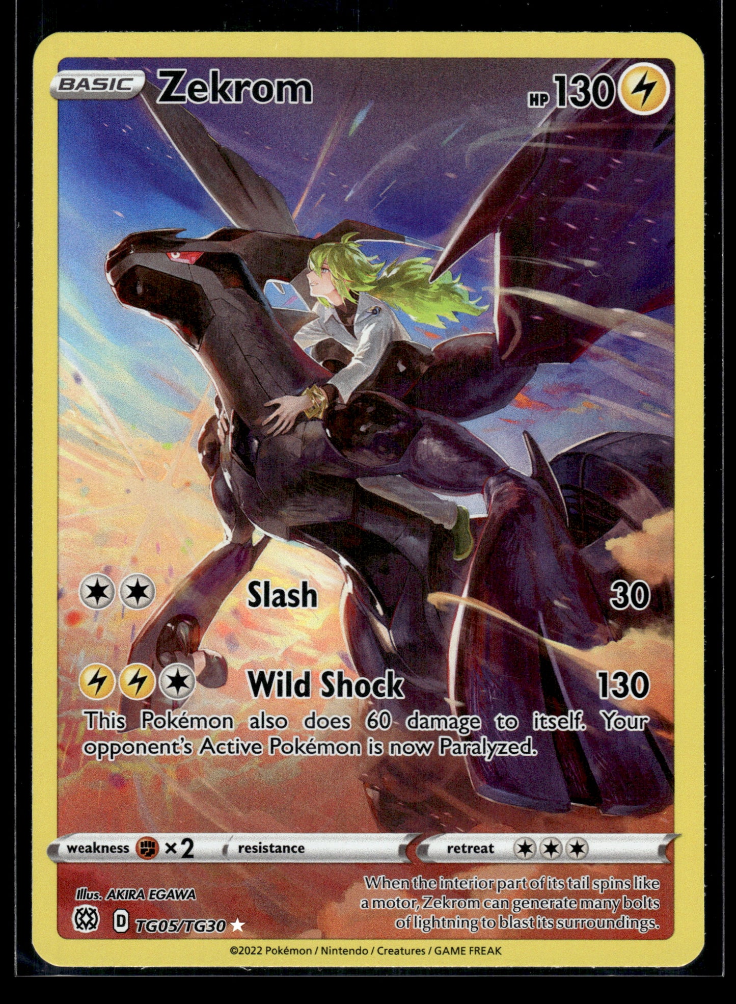 Zekrom #TG05/TG30 Brilliant Stars Trainer Gallery LP