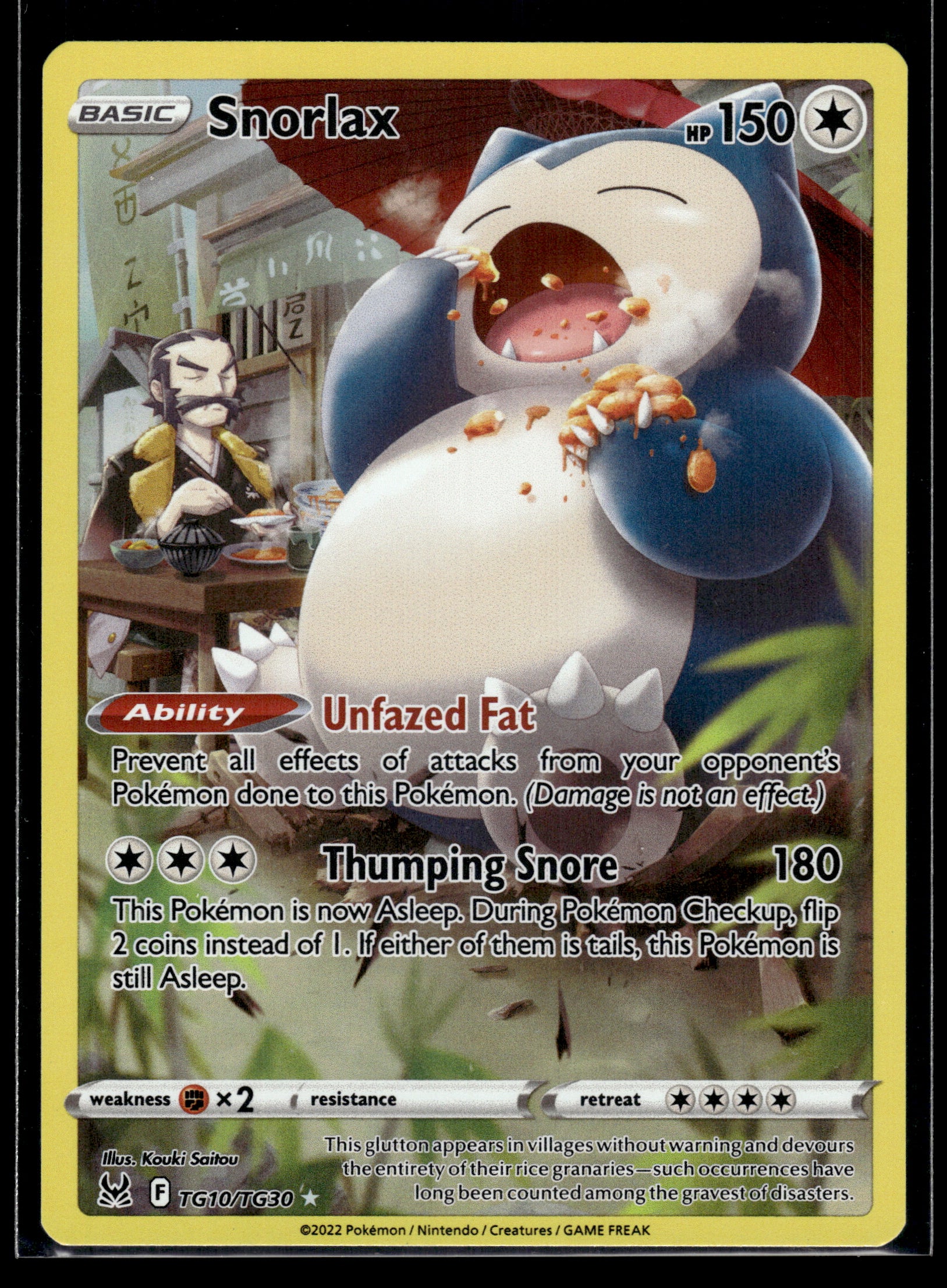 Snorlax #TG10/TG30 Lost Origin Trainer Gallery VLP