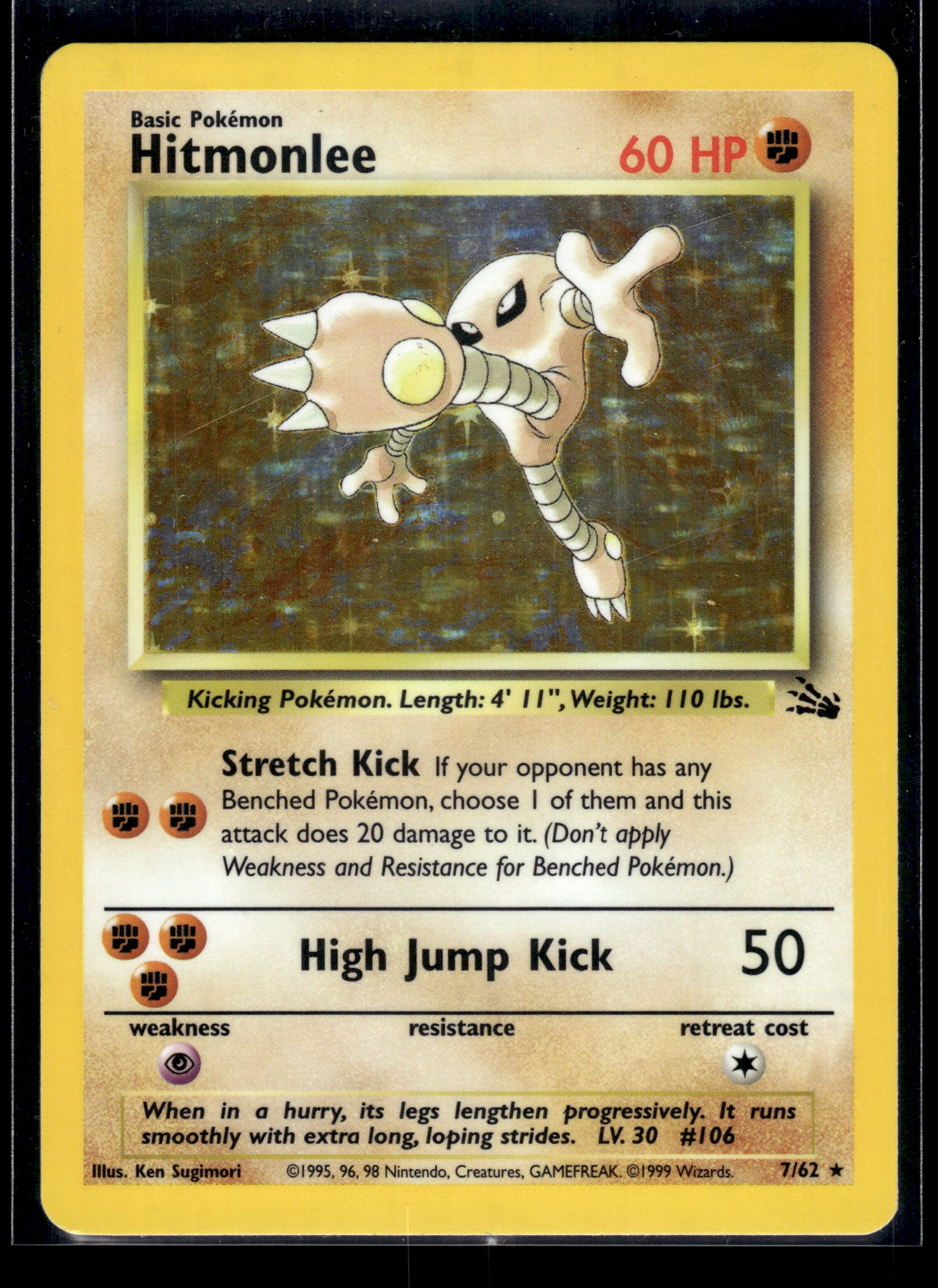 Hitmonlee #07/62 Fossil LP
