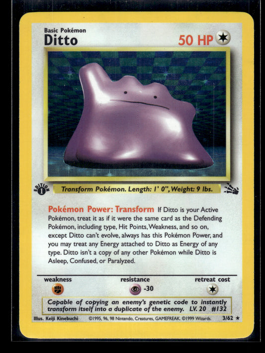 Ditto #03/62 1st Edition Fossil MP