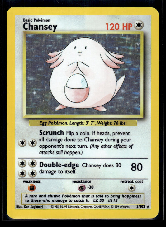 Chansey #003/102 Base Set MP
