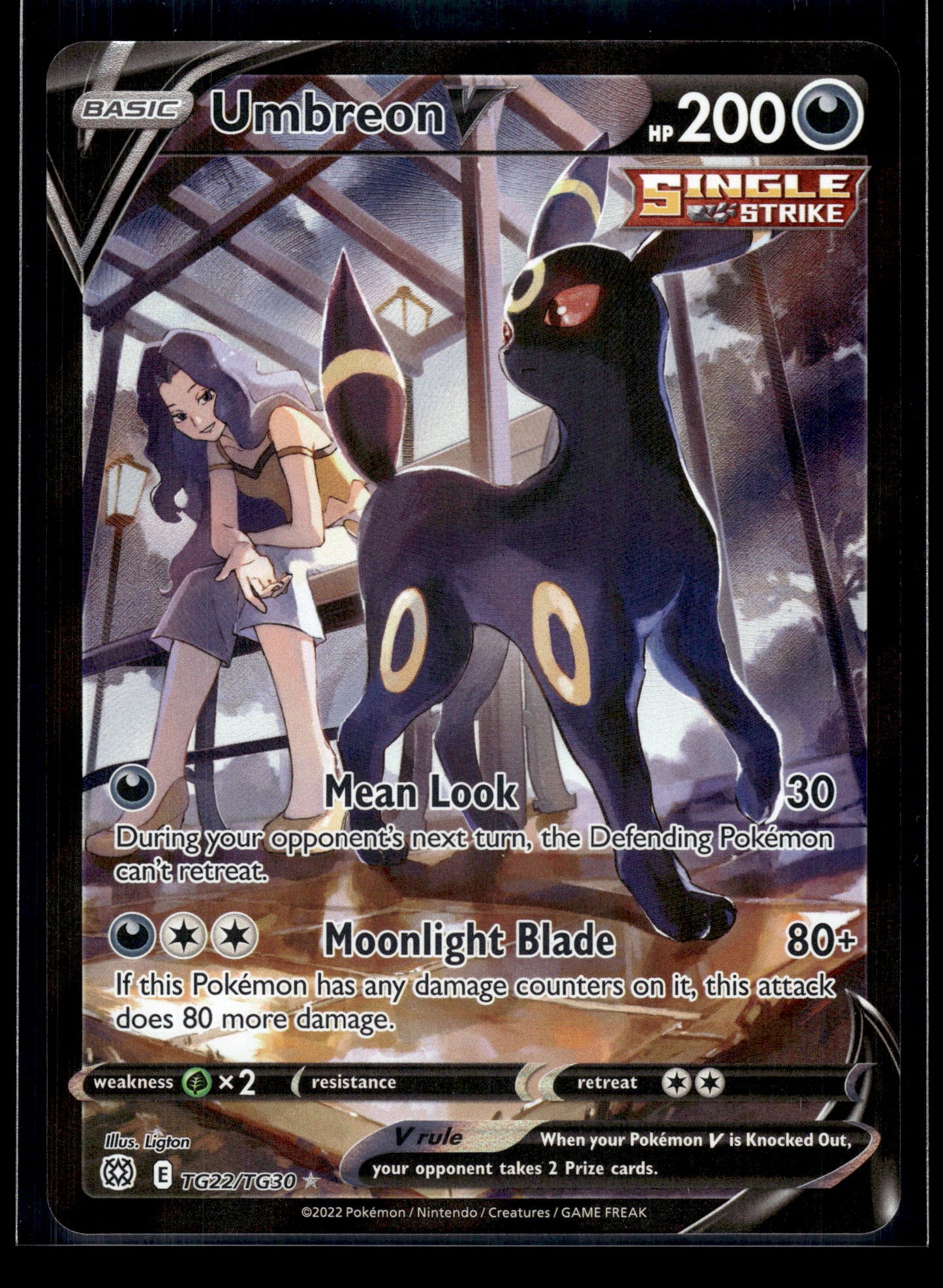 Umbreon V #TG22/TG30 Brilliant Stars Trainer Gallery NM
