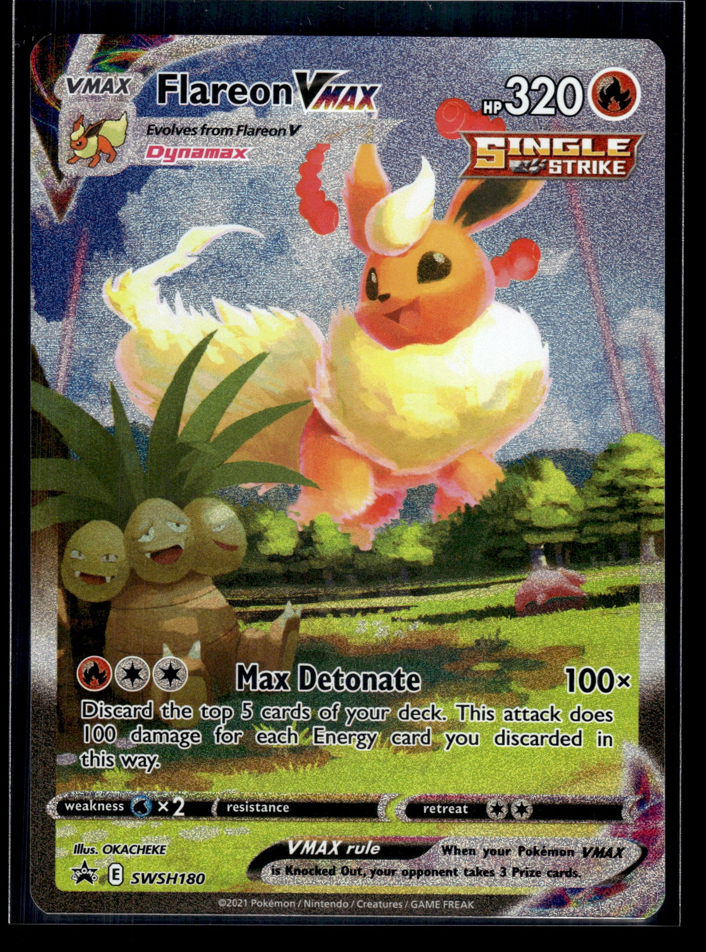 Flareon VMAX #SWSH180 Sword & Shield Promo LP