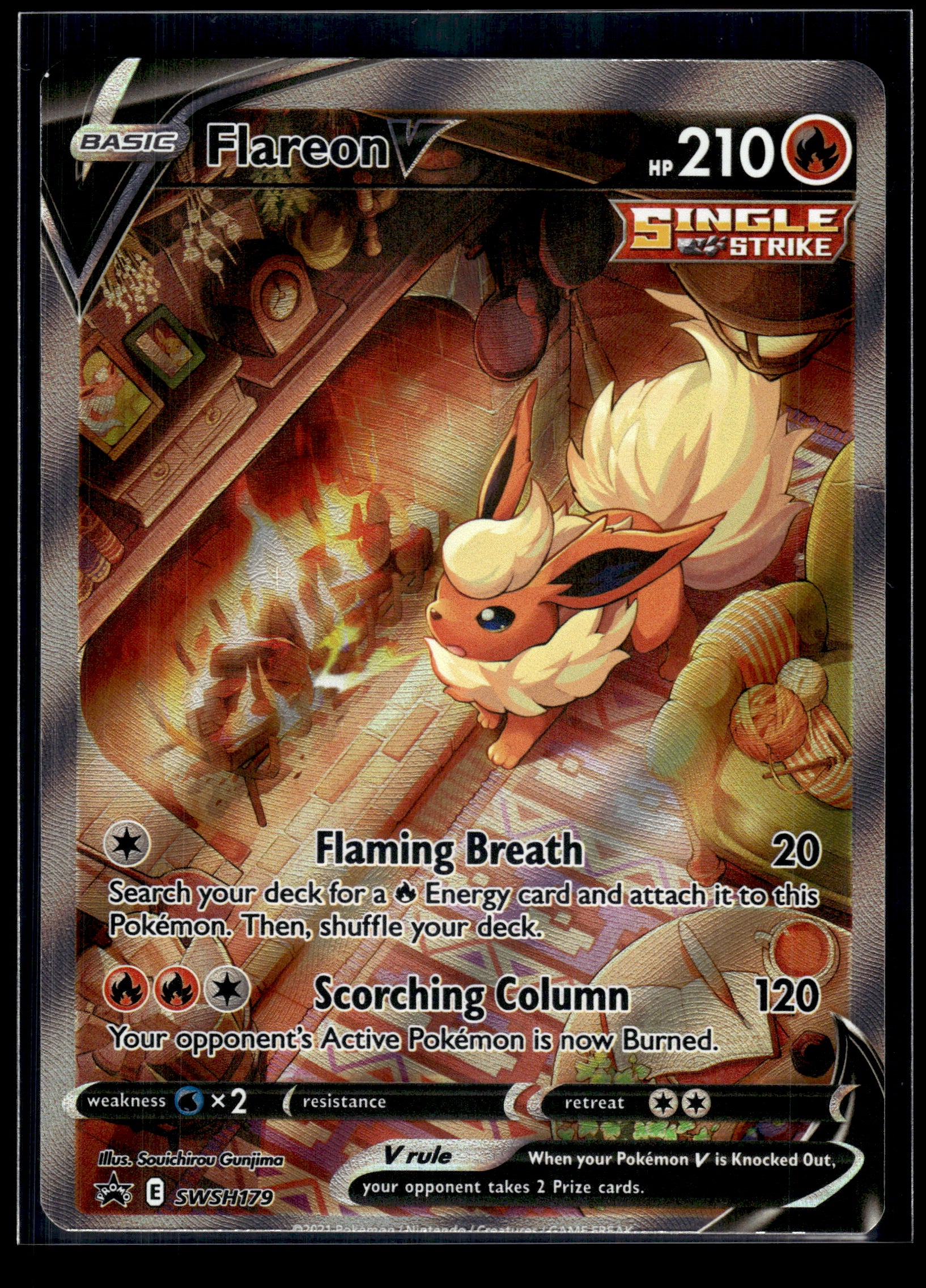Flareon V #SWSH179 Sword & Shield Promo LP