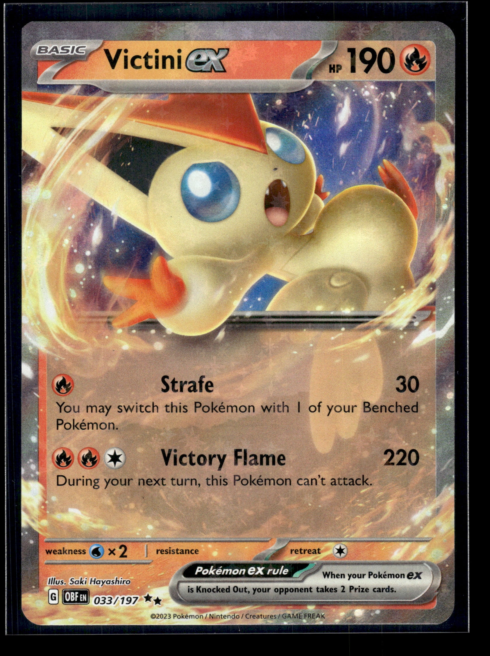 Victini ex #033/197 Obsidian Flames VLP