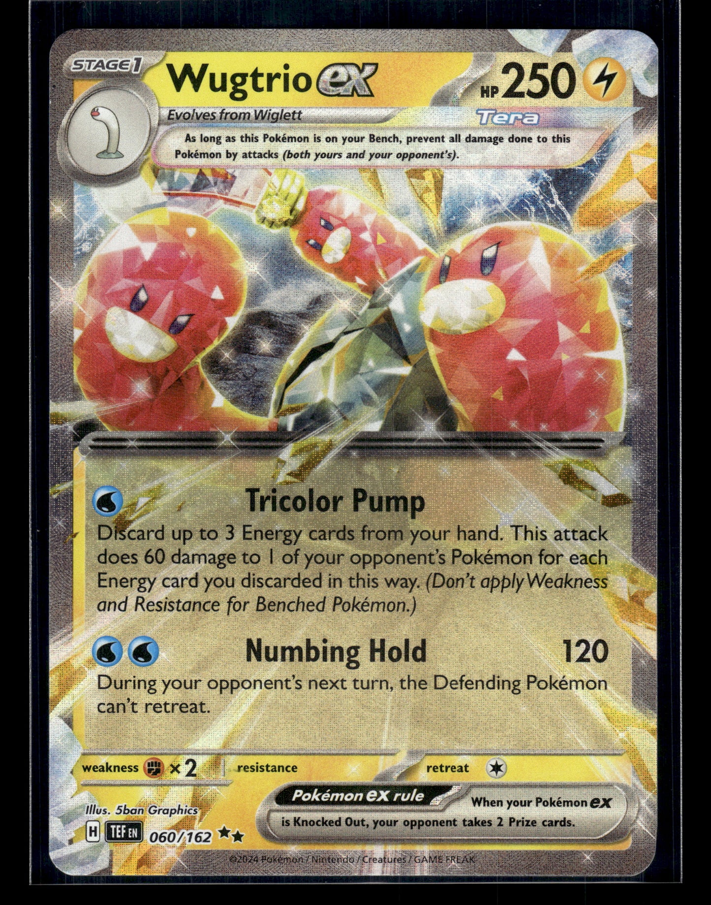 Wugtrio ex #060/162 Temporal Forces LP