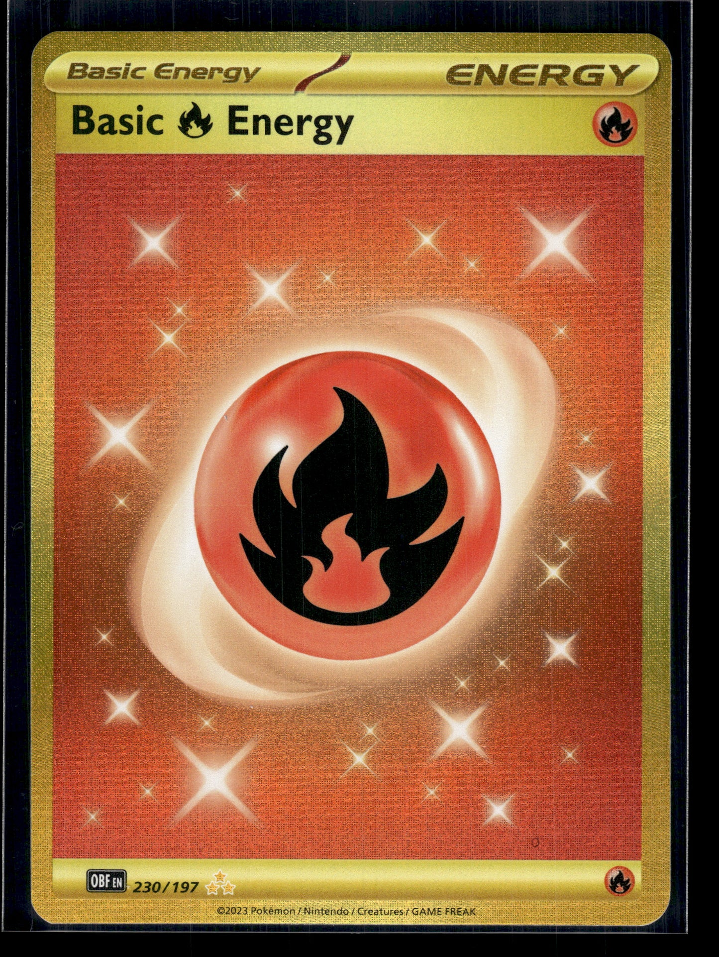 Basic Fire Energy #230/197 Obsidian Flames VLP