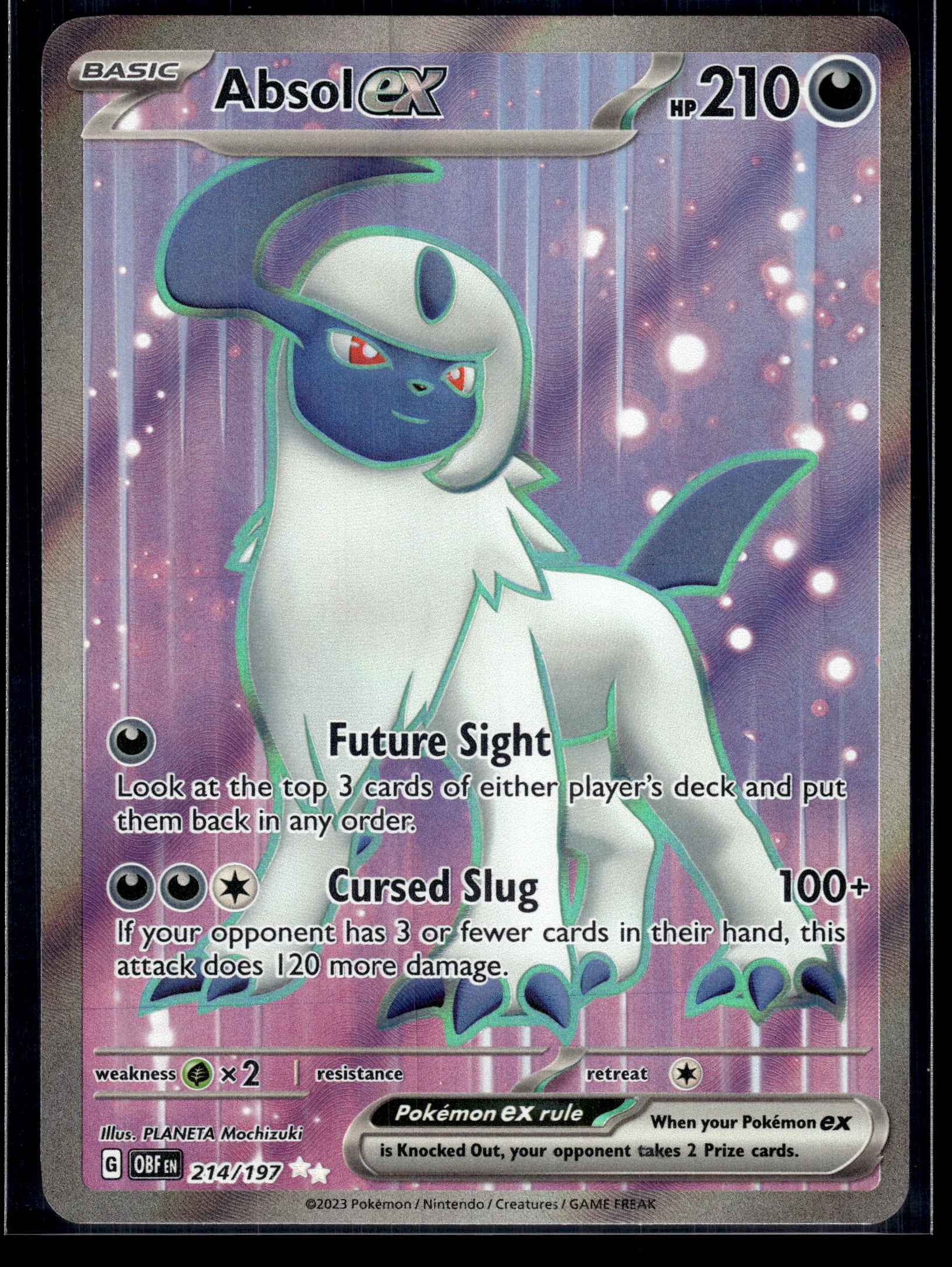Absol ex #214/197 Obsidian Flames LP