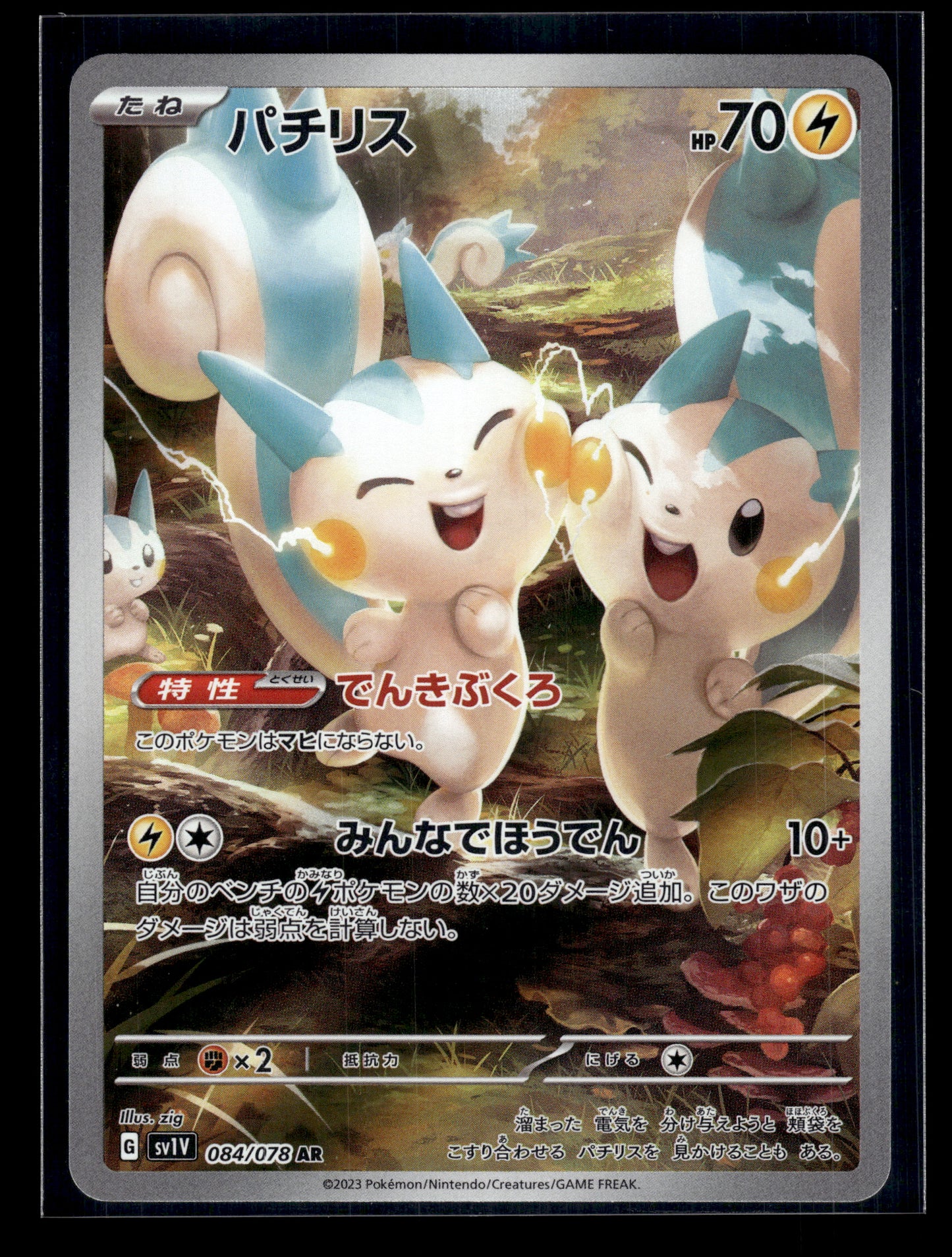 Pachirisu #084/078 Violet ex NM