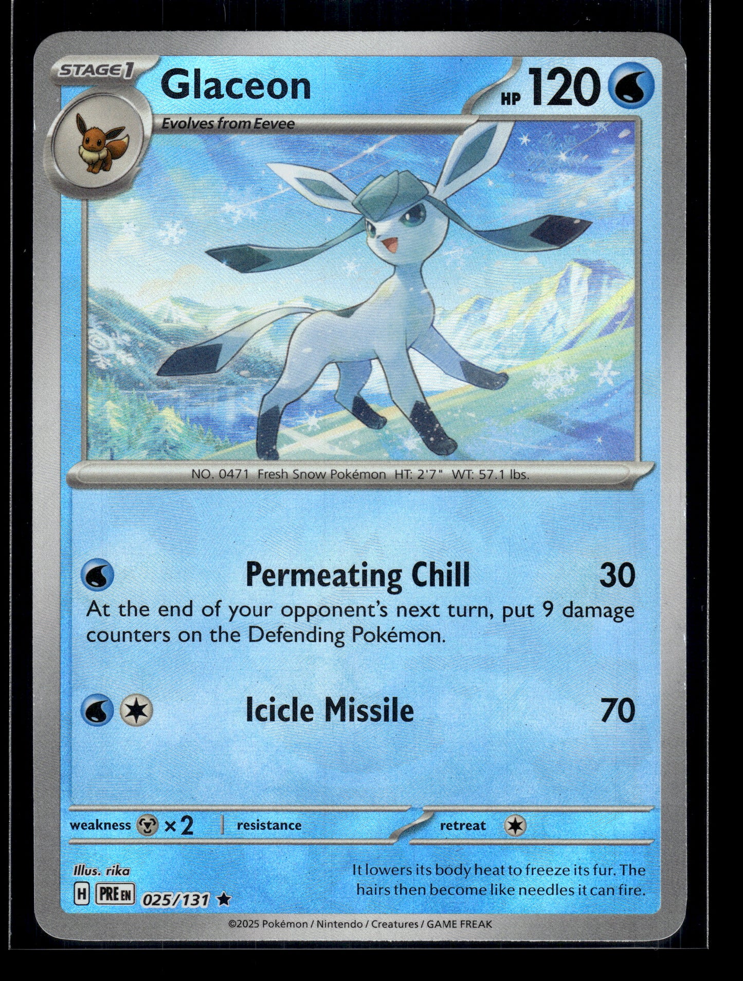 Glaceon (Master Ball) #025/131 Prismatic Evolutions LP