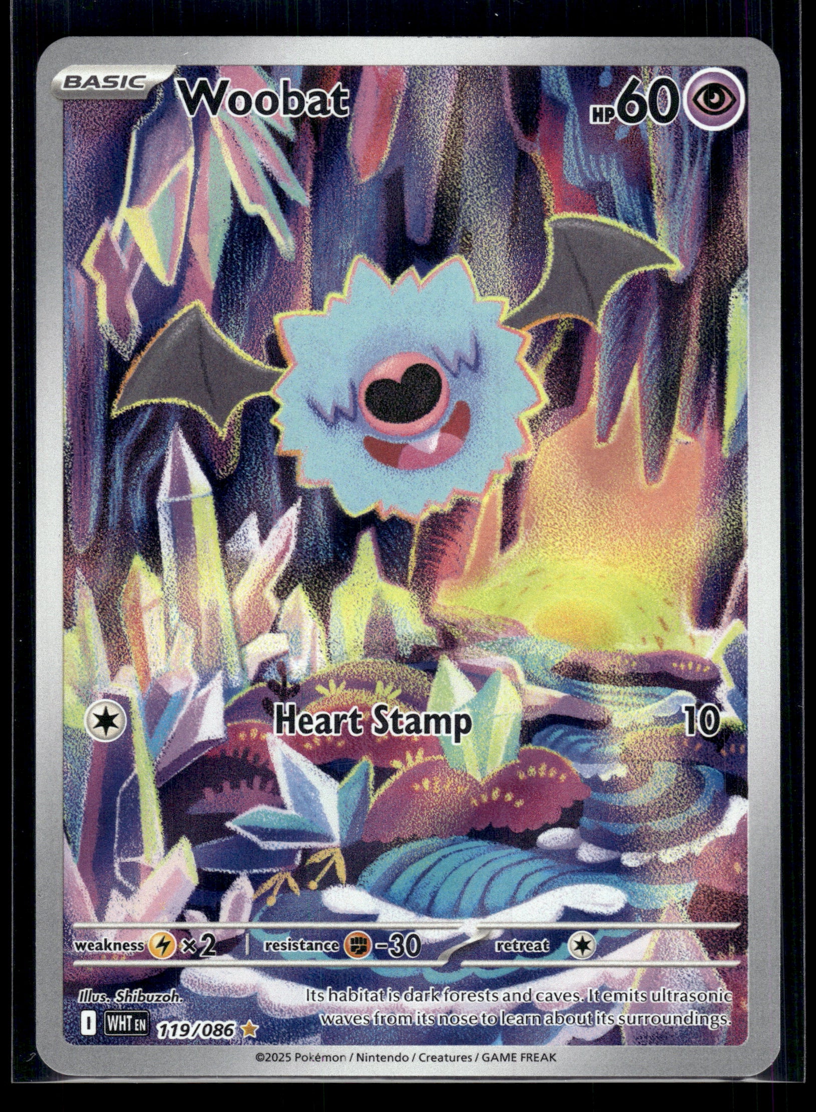 Woobat #119/086 White Flare VLP