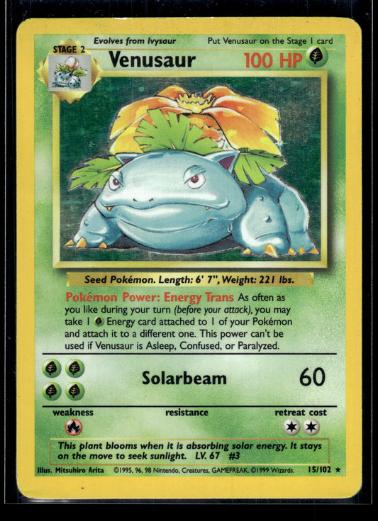 Venusaur #015/102 Base Set HP
