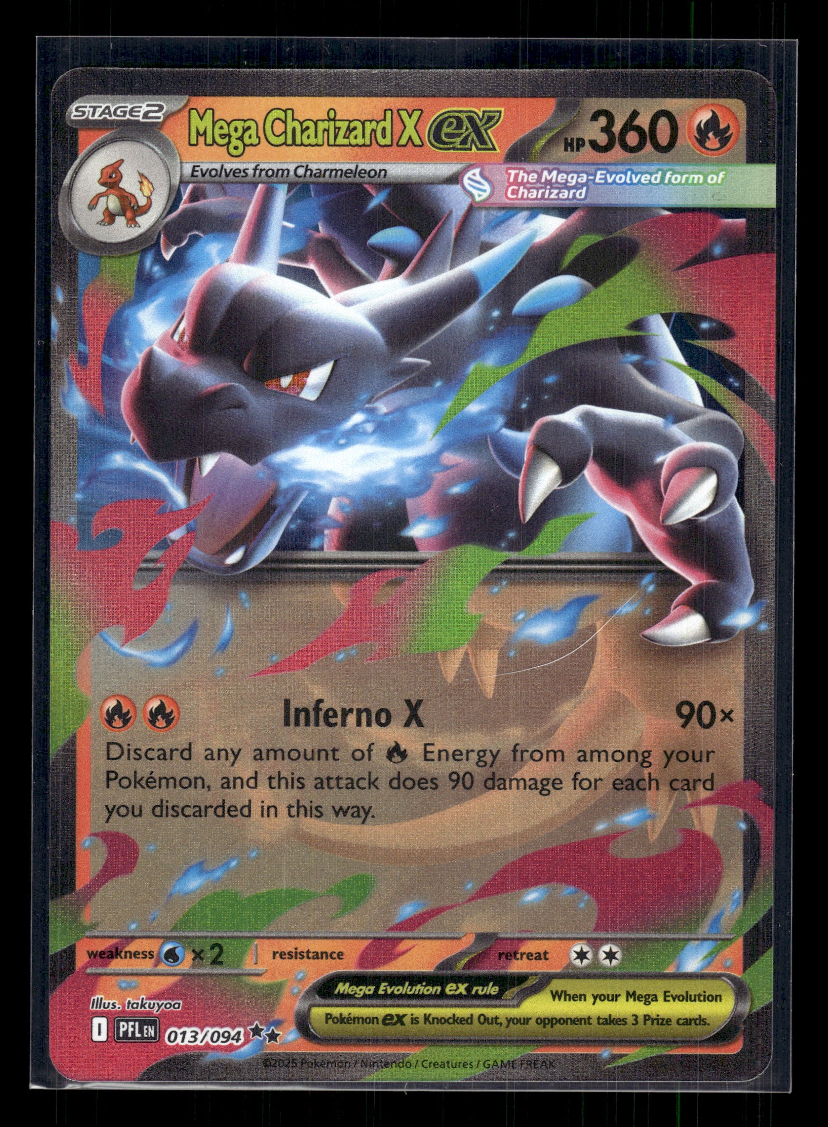 Mega Charizard X ex #013/094 Phantasmal Flames VLP