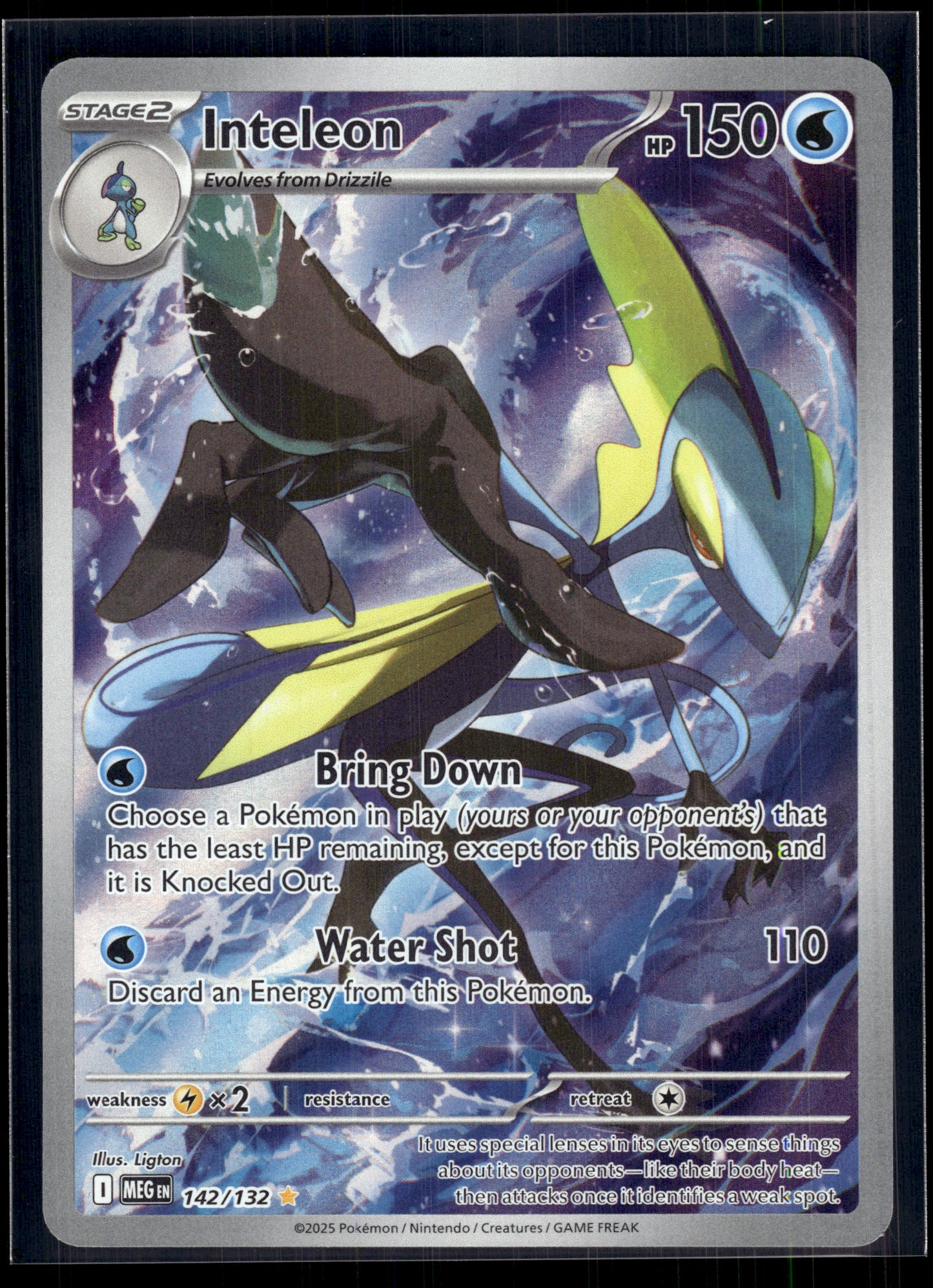 Inteleon #142/132 Mega Evolution NM