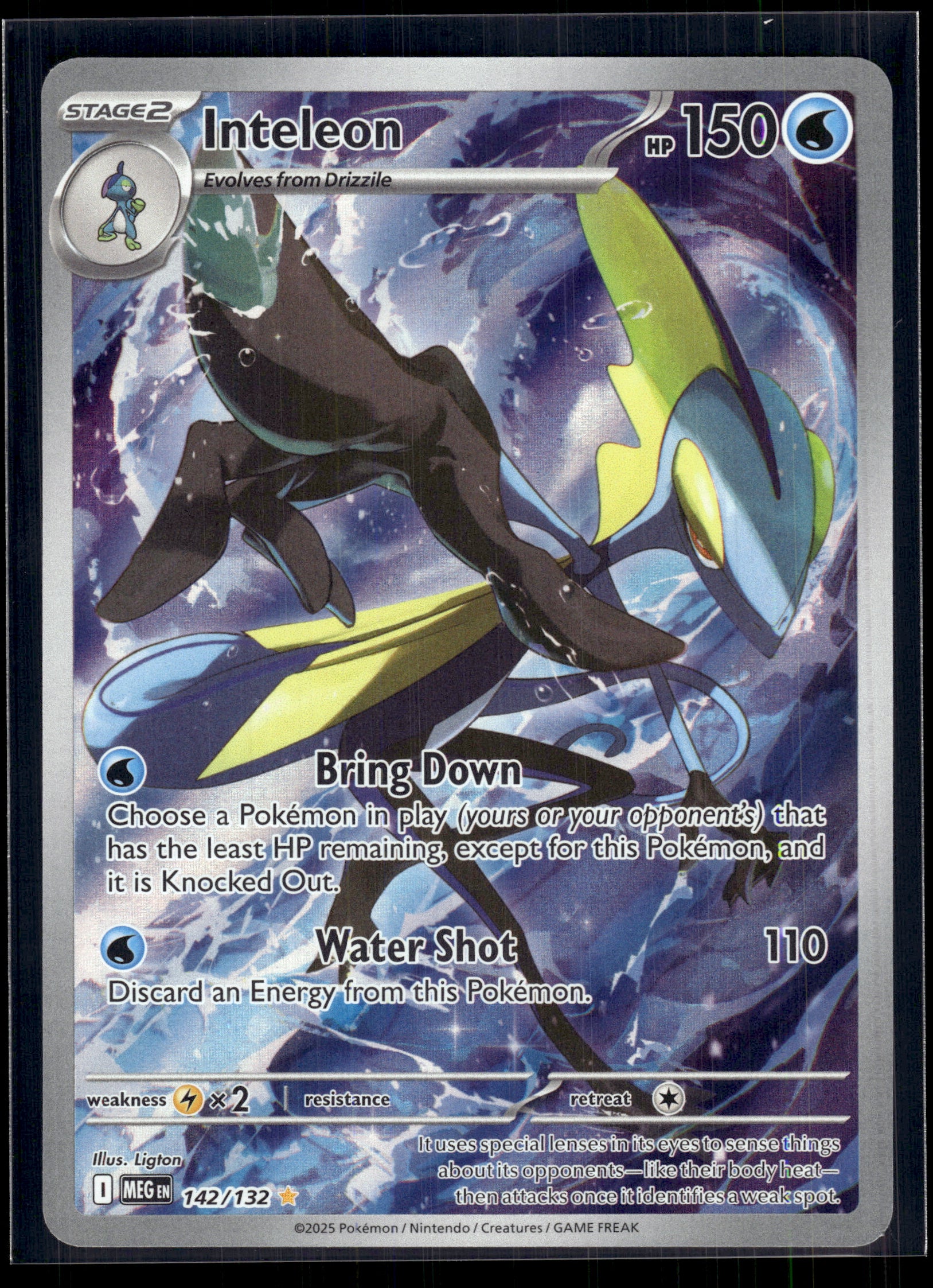 Inteleon #142/132 Mega Evolution NM