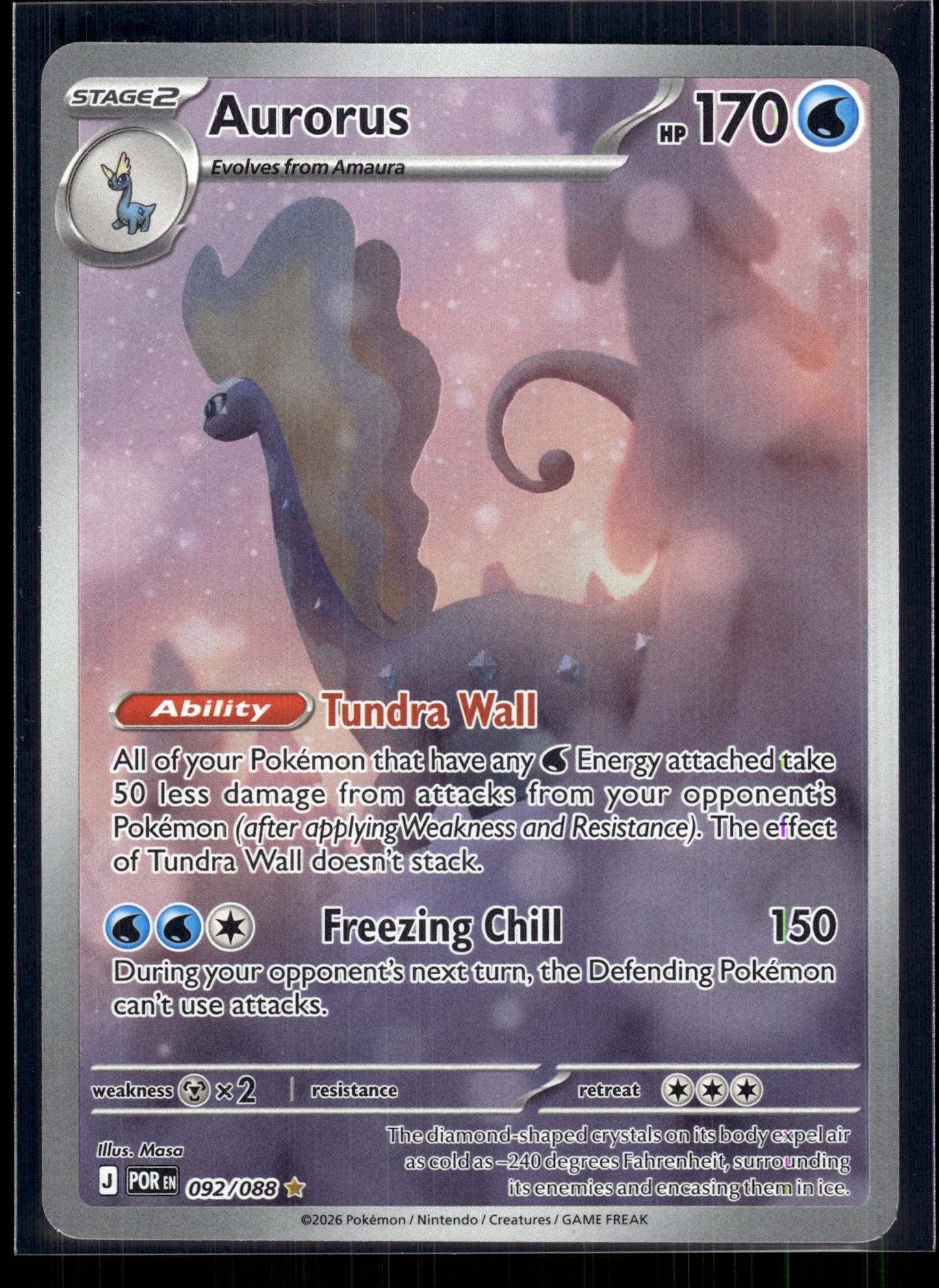 Aurorus #092/088 Perfect Order NM
