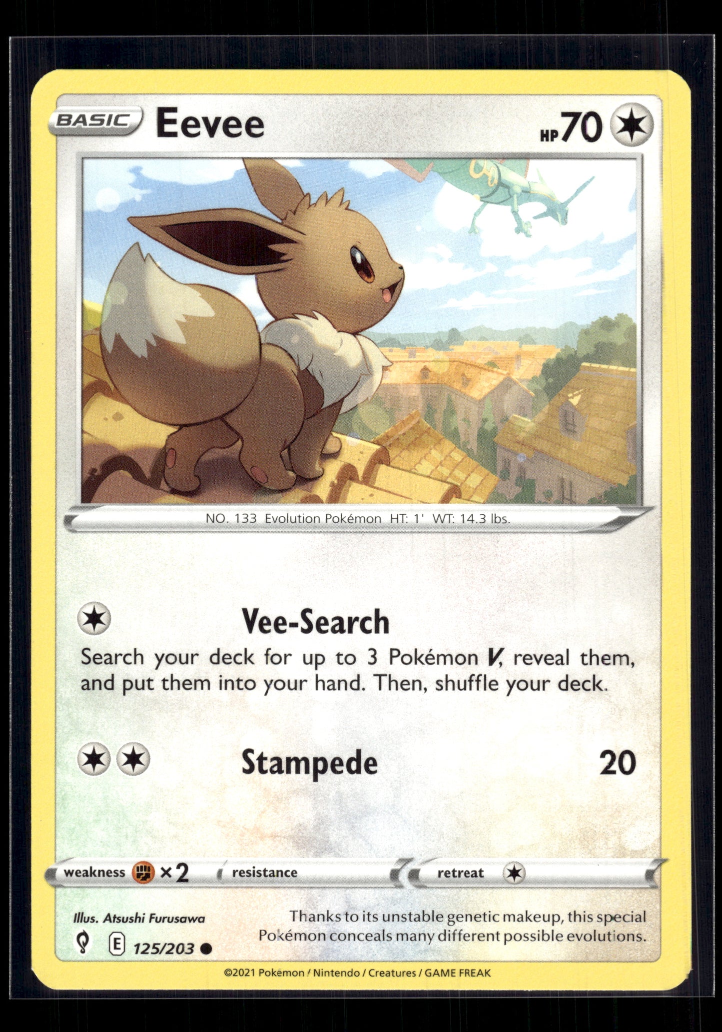 Eevee #125/203 Evolving Skies VLP