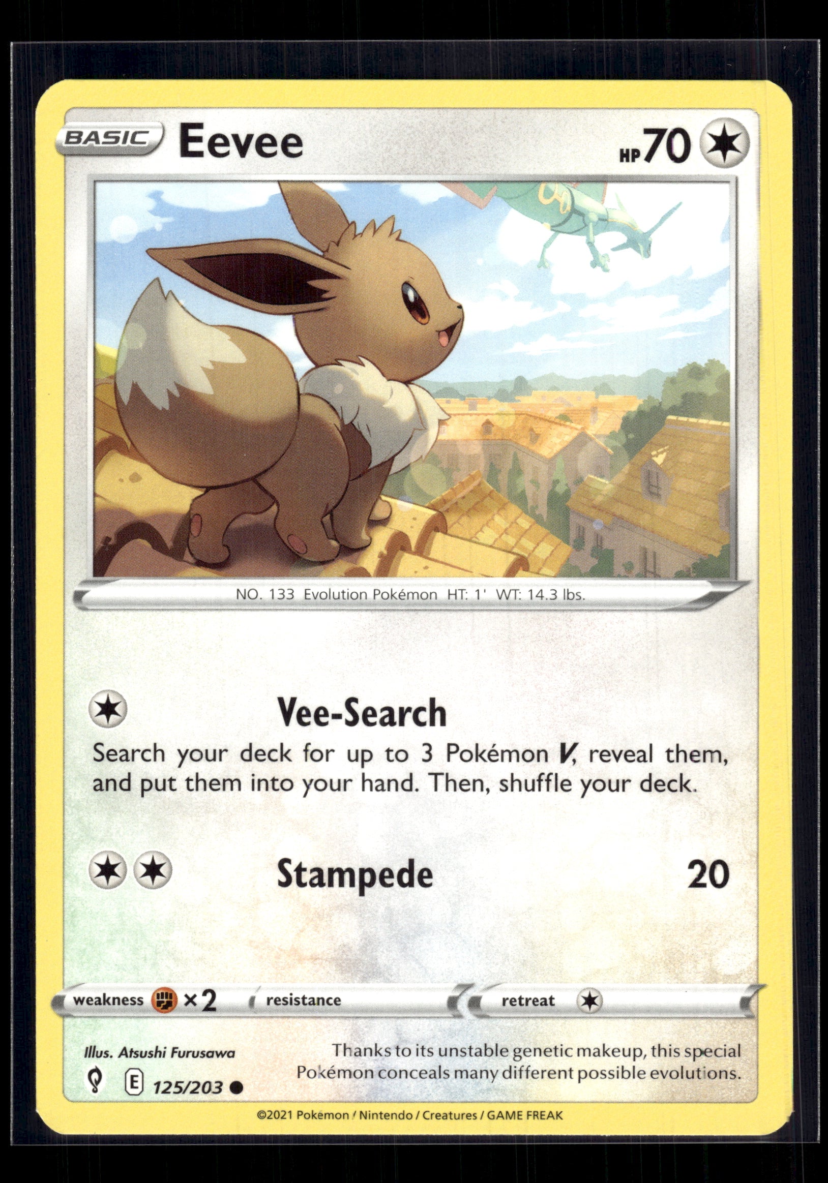 Eevee #125/203 Evolving Skies VLP