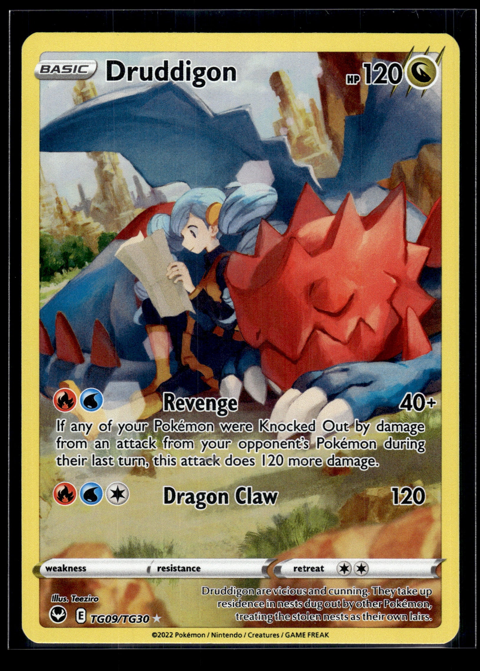 Druddigon #TG09/TG30 Silver Tempest Trainer Gallery VLP
