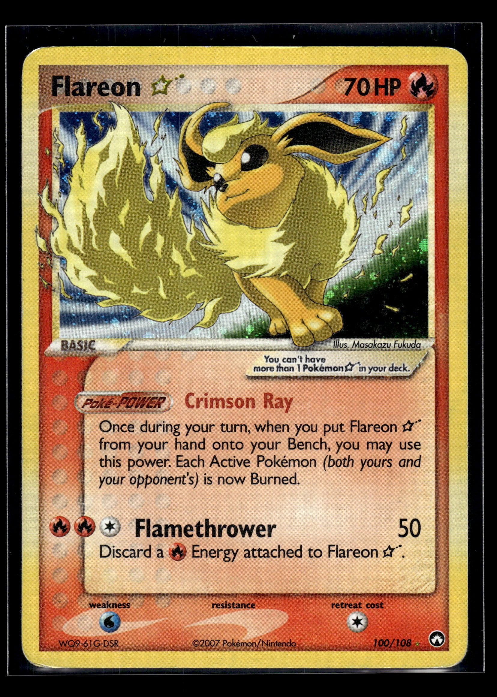 Flareon Star #100/108 Power Keepers MP