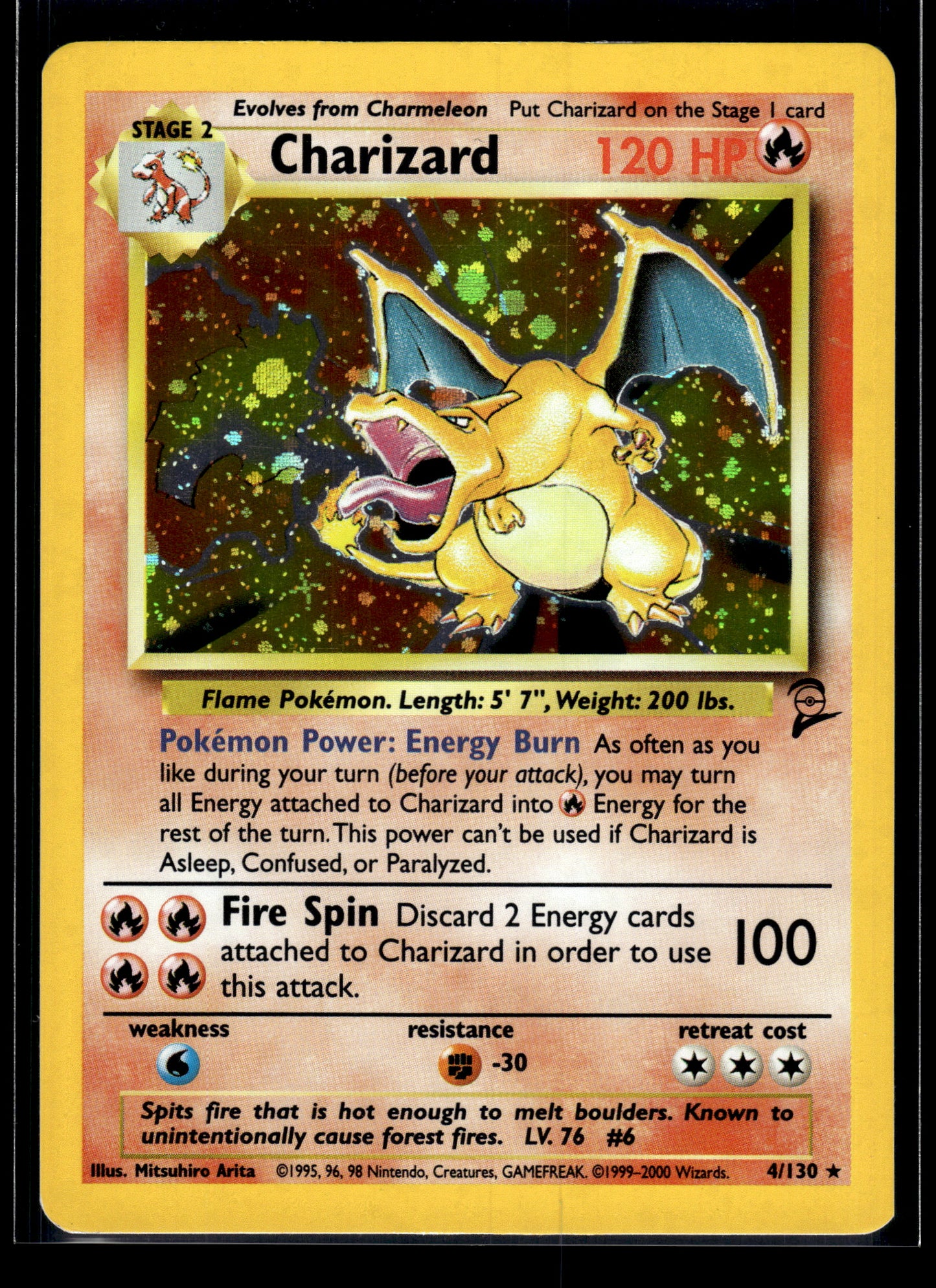 Charizard #004/130 Base Set 2 LP