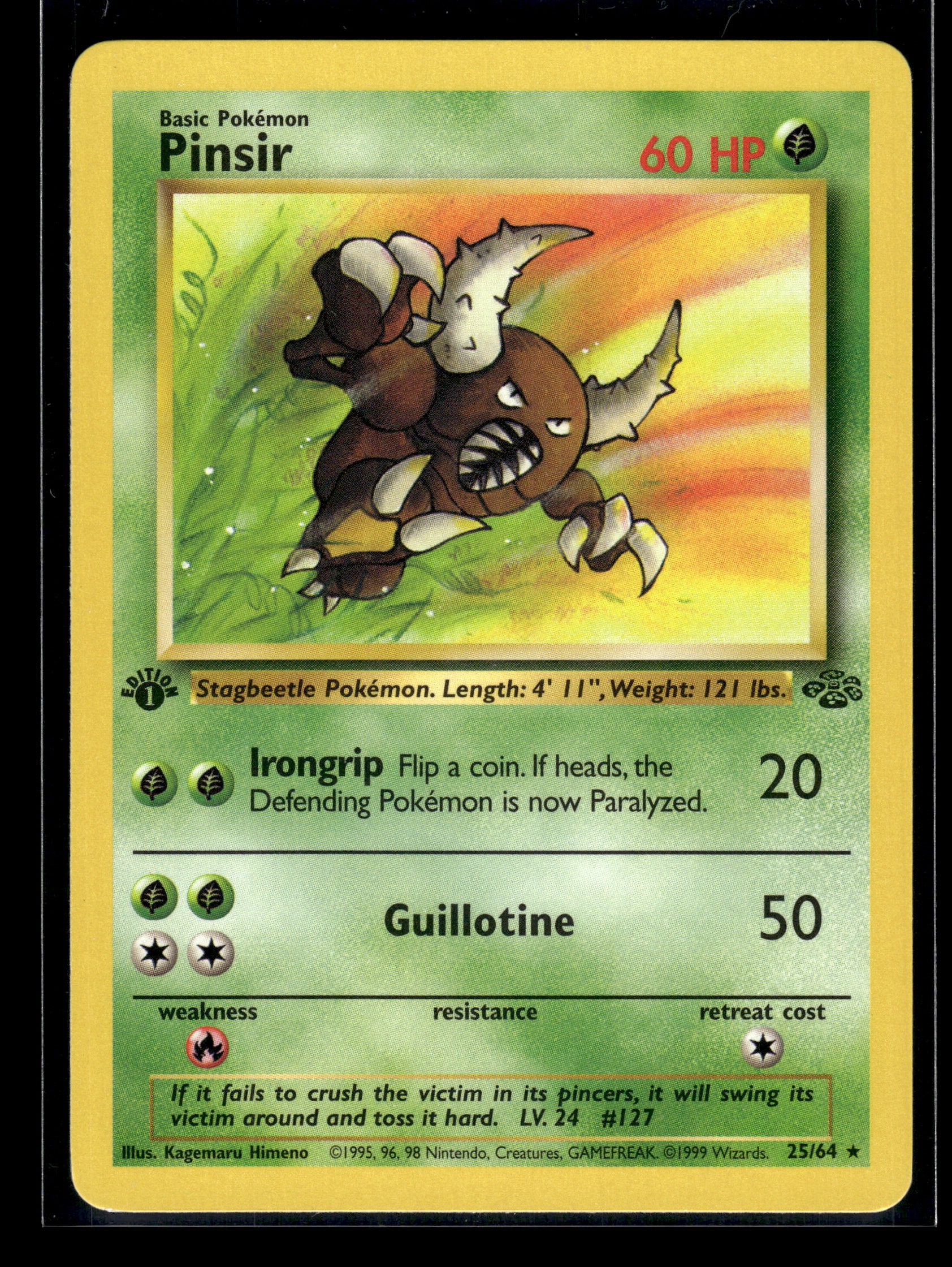Pinsir #25/64 1st Edition Jungle LP