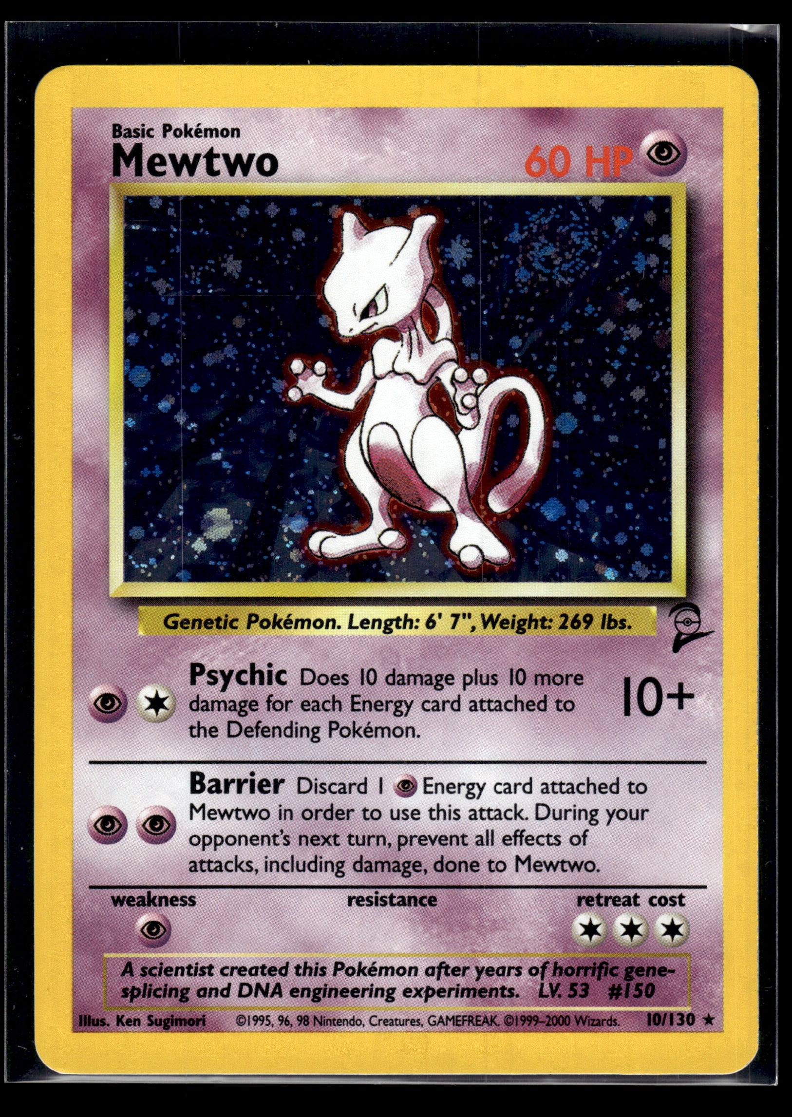 Mewtwo #010/130 Base Set 2 LP